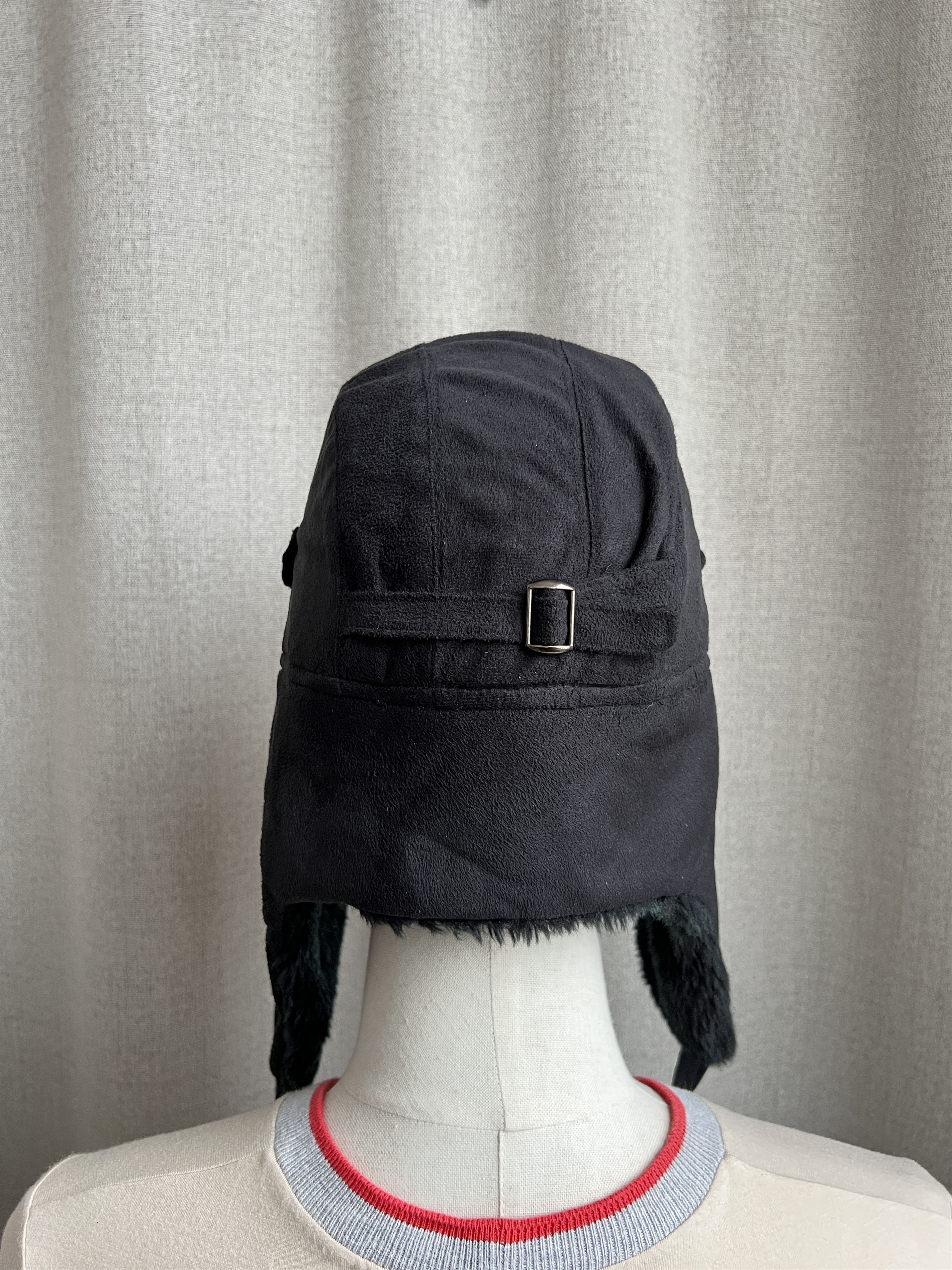 Vintage Y2K Faux Fur Black Reversible Ushanka Hat Floppy Ears Size ONE SIZE - 7 Thumbnail