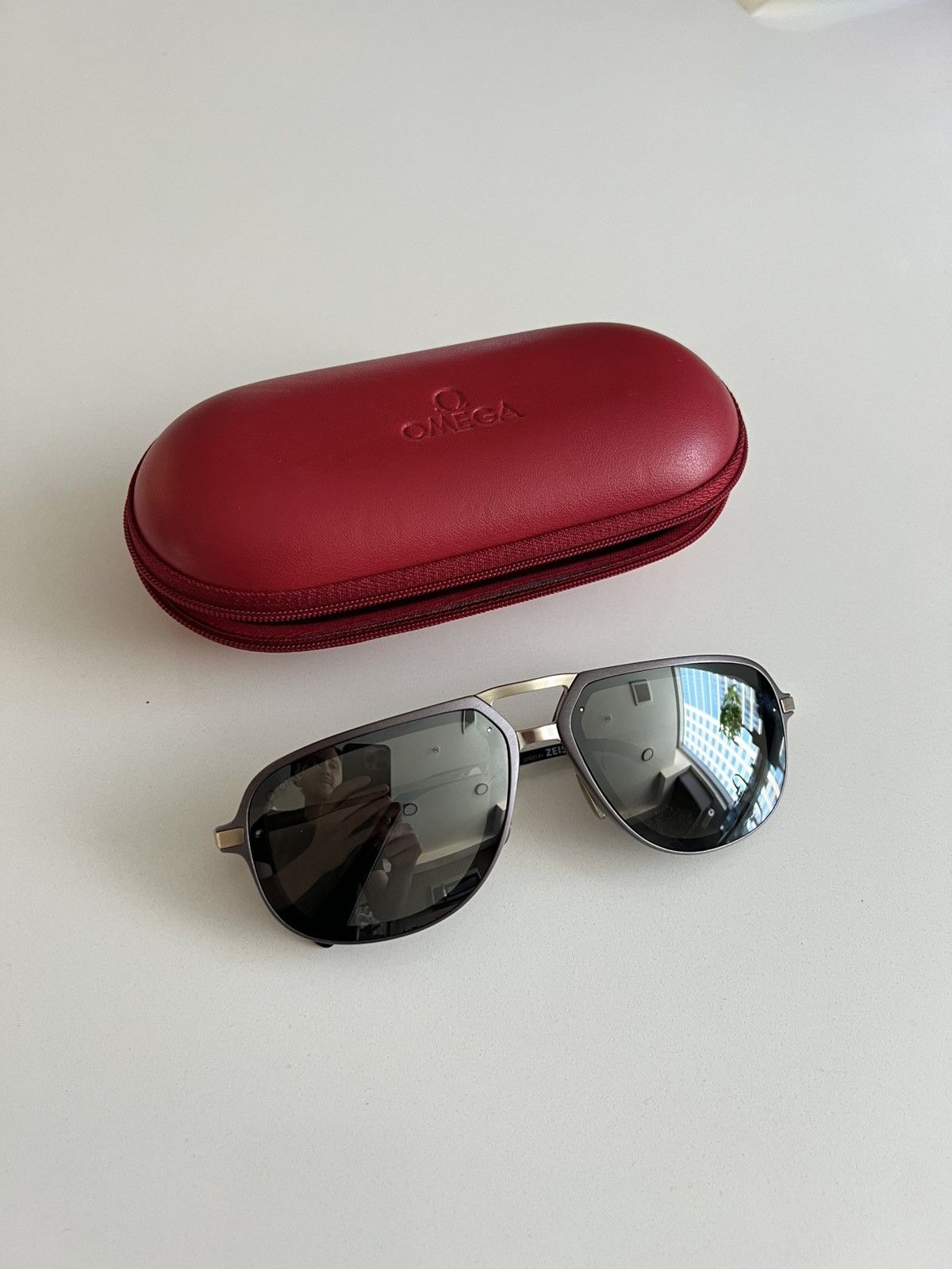 Omega Omega Pilot Sunglasses with Case Size ONE SIZE - 3 Thumbnail
