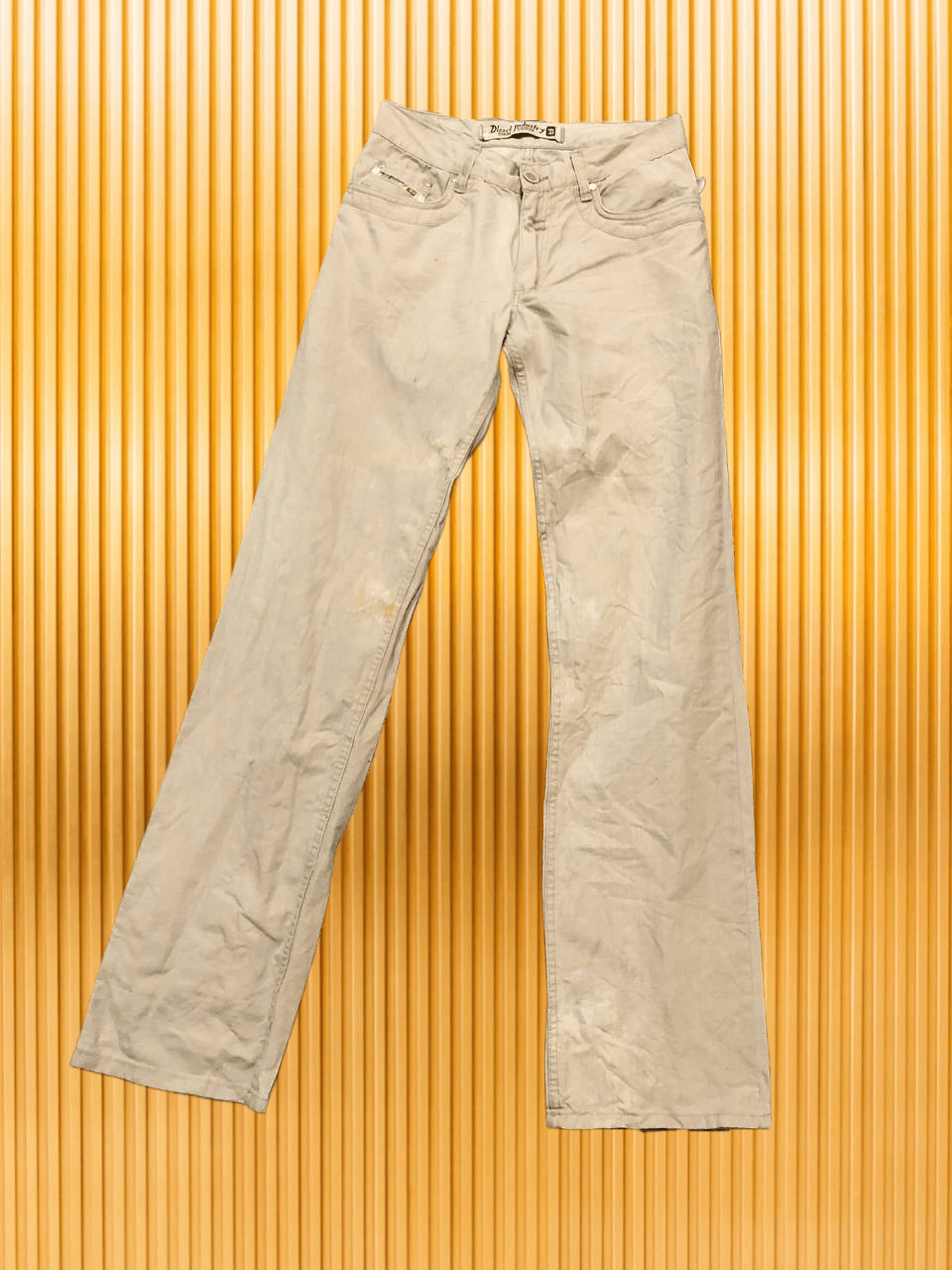 Diesel beige jeans Diesel logo vintage Denim pants Y2K Size US 30 / EU 46 - 1 Thumbnail
