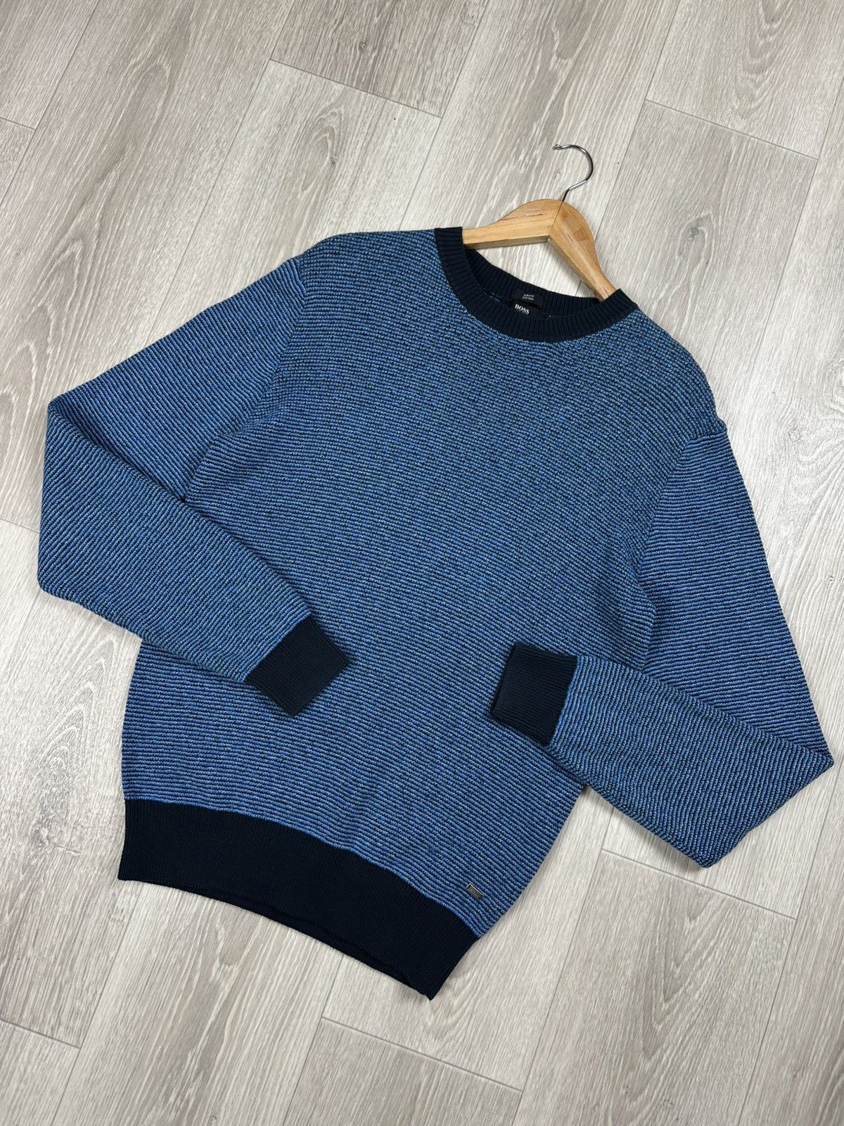 Hugo Boss Hugo Boss Slim Fit Cotton Sweater Size M Size US M / EU 48-50 / 2 - 3 Thumbnail