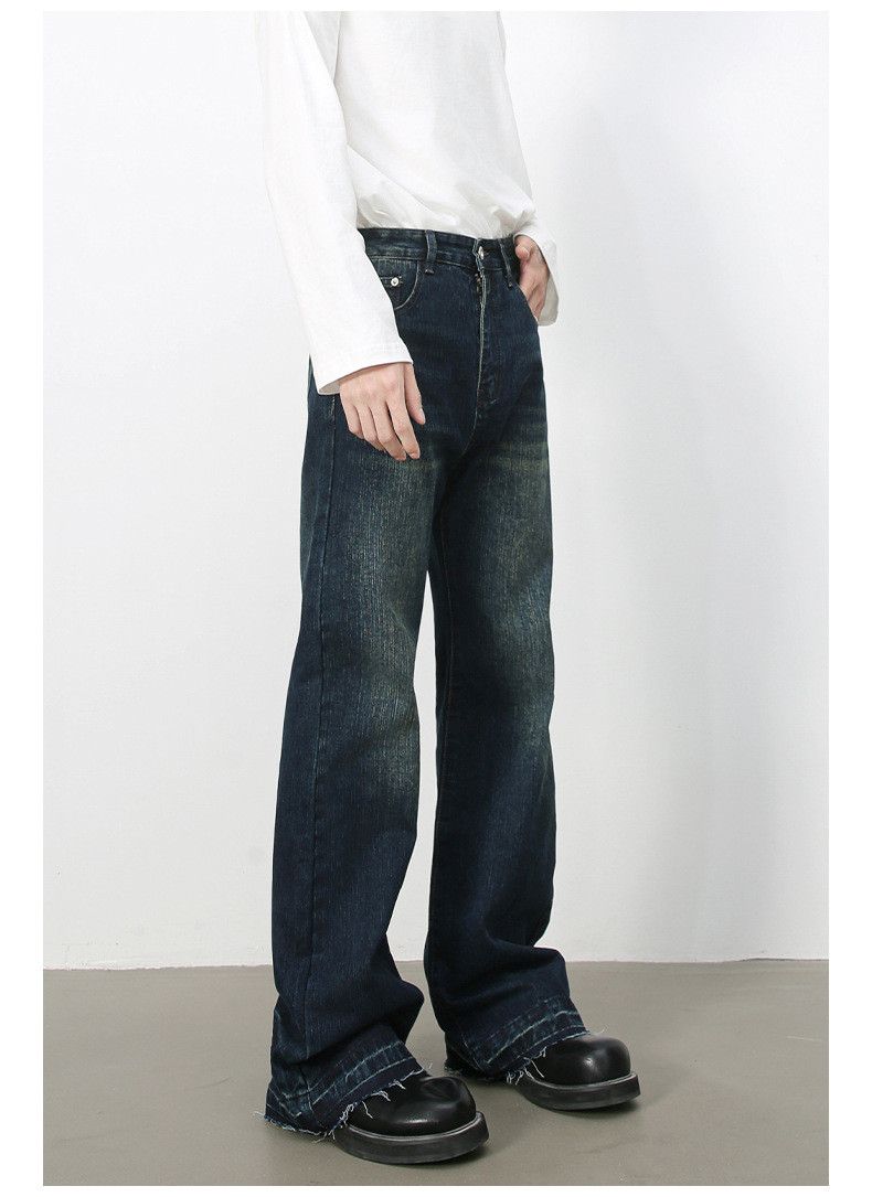 Japanese Brand American retro men's loose trendy washed flared jeans Size US 32 / EU 48 - 4 Thumbnail