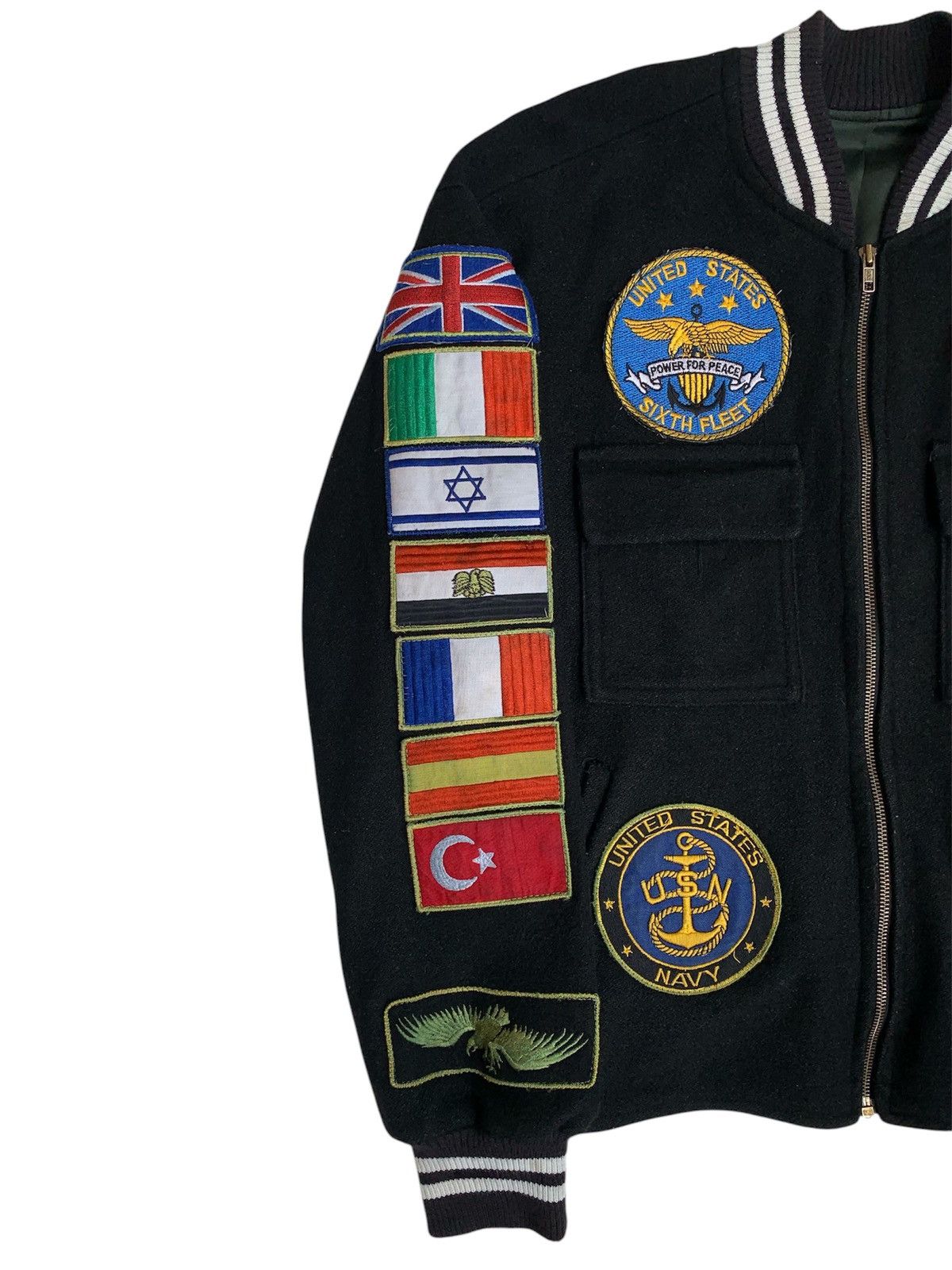 Vintage Early 90s US NAVY USS Dwight D Eisenhower (CVN-69) Jacket Size US XL / EU 56 / 4 - 3 Thumbnail