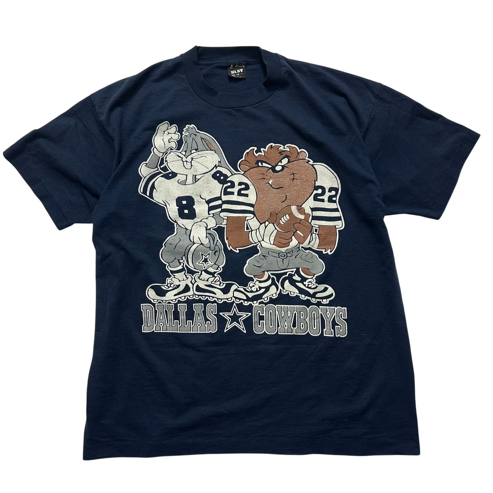 NFL Vtg Dallas Cowboys Looney Tunes T-Shirt Bugs Taz XL Size US XL / EU 56 / 4 - 1 Thumbnail