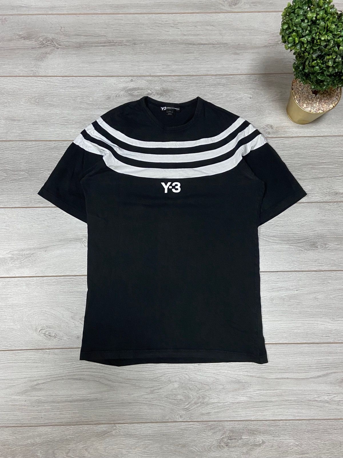 Yohji Yamamoto Y-3 Yohji Yamamoto x Adidas long t-shirt around stripes Size US M / EU 48-50 / 2 - 1 Thumbnail