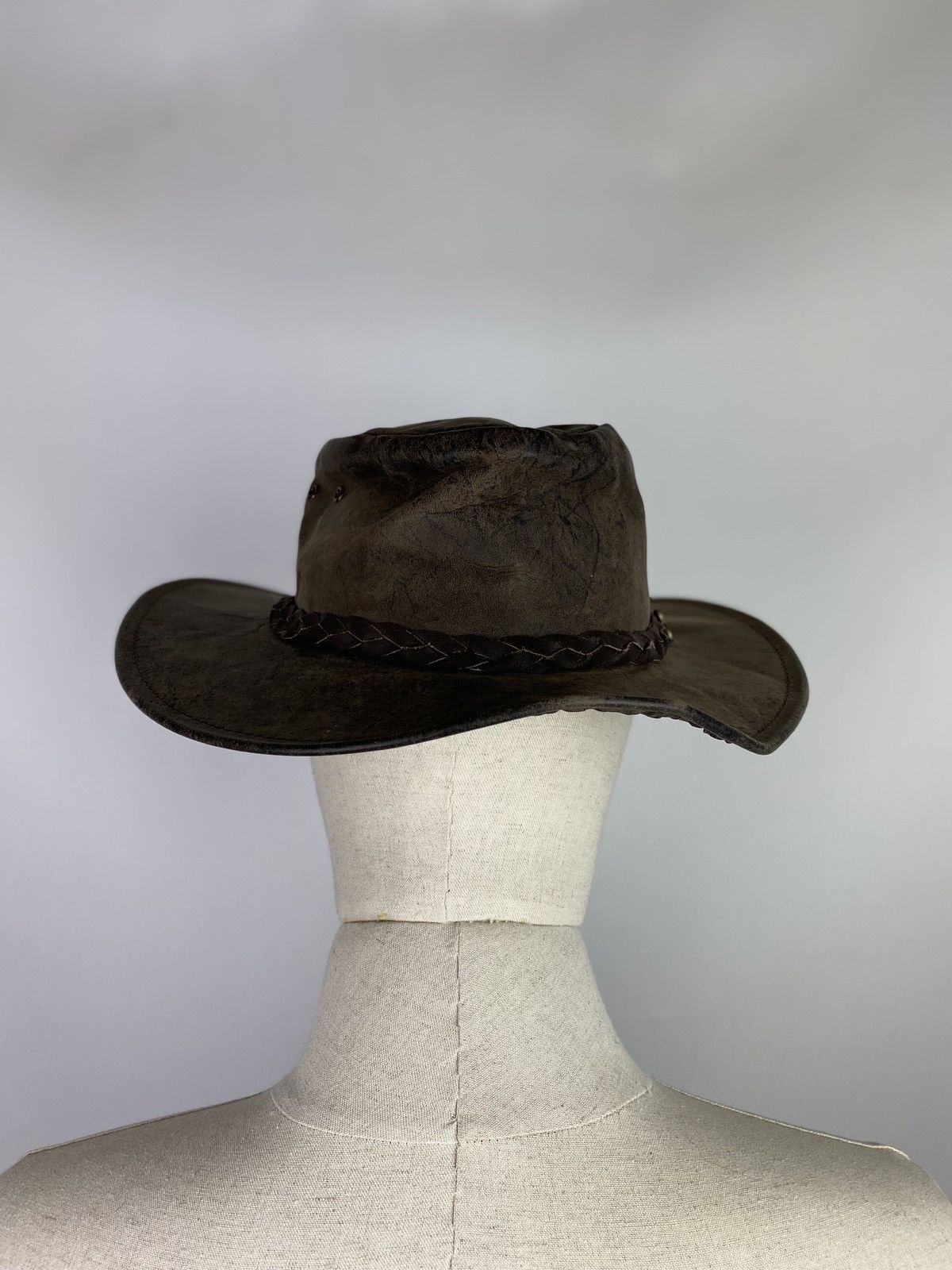 Barbour Driza Bone Australian leather hat size M Size ONE SIZE - 7 Thumbnail