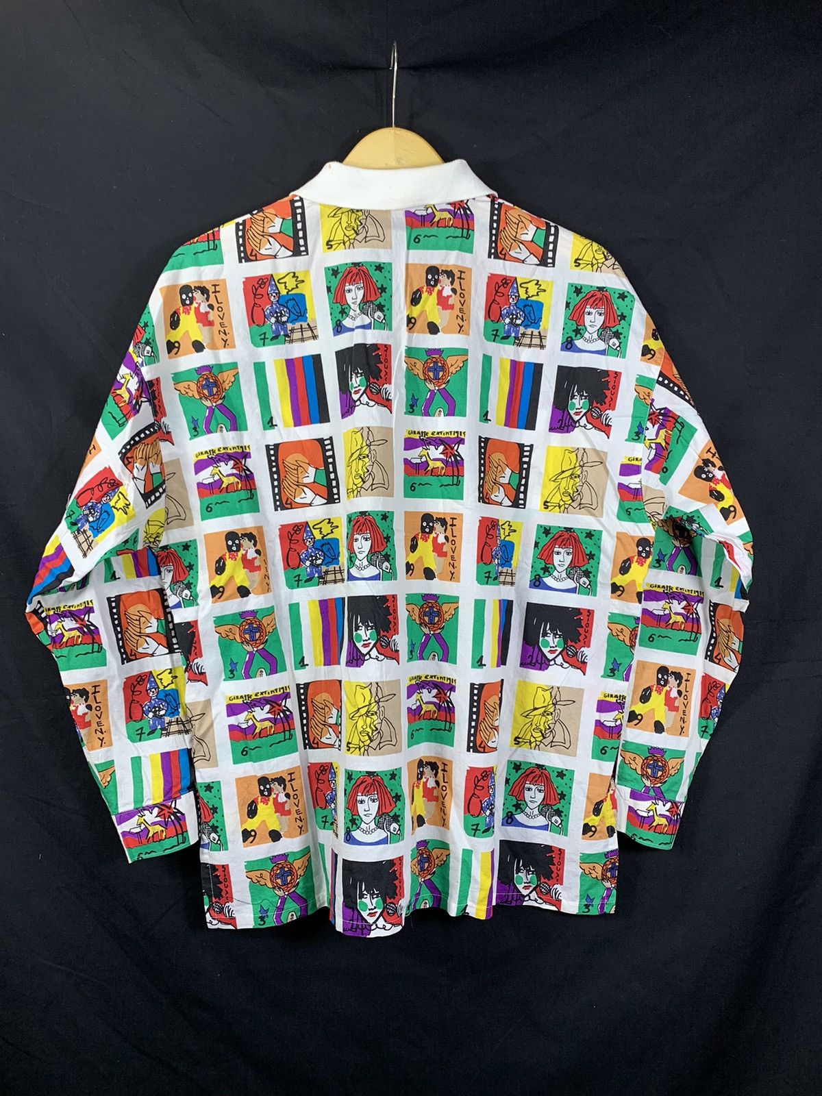 20471120 Jean Charles Castelbajac Art Full Print Button Shirt Size US L / EU 52-54 / 3 - 2 Thumbnail