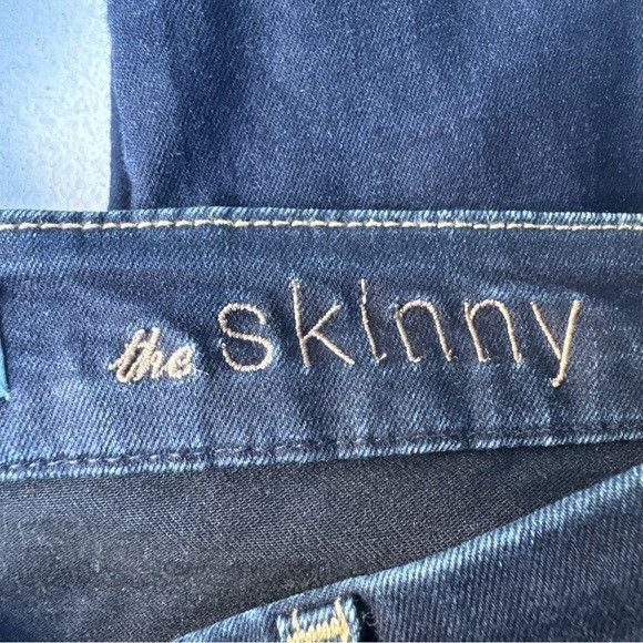 7 For All Mankind 7 For All Mankind Deep Indigo the Skinny b(air) denim Sz 28 Size 28" / US 6 / IT 42 - 8 Thumbnail