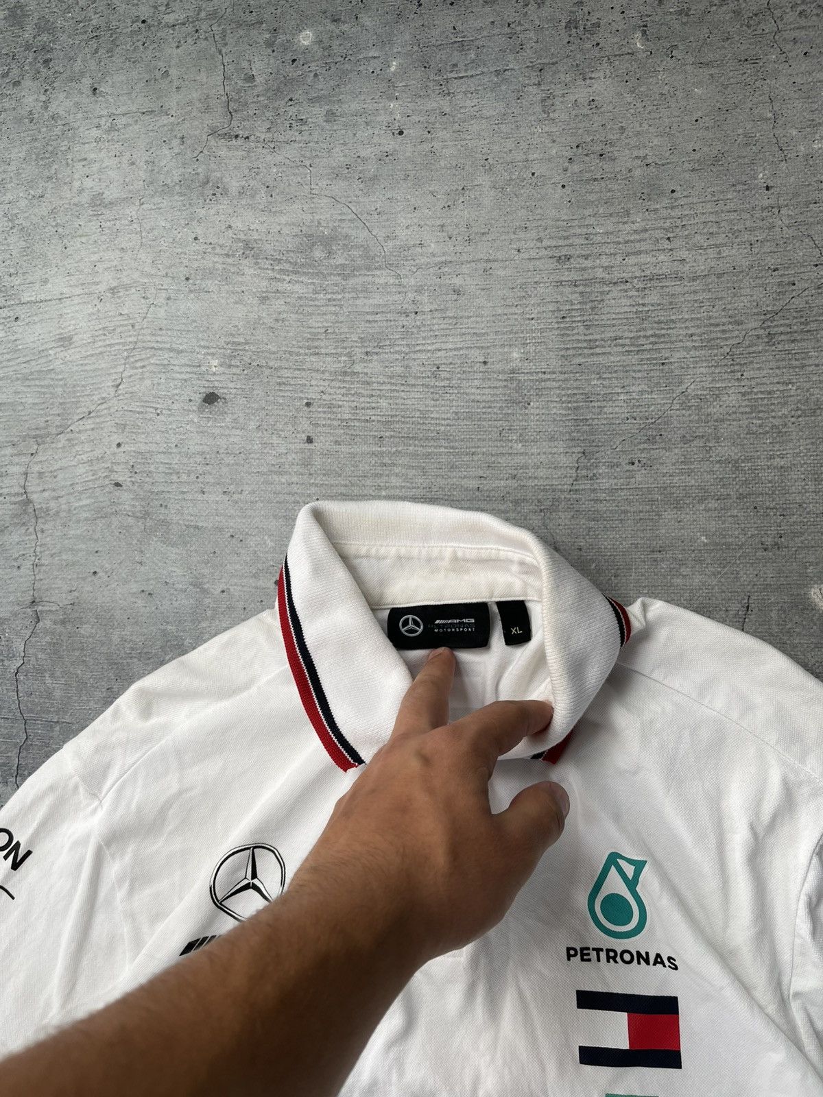 Formula 1 Mercedes Benz AMG Team Racing Petronas Polo T-shirt Size US XL / EU 56 / 4 - 4 Thumbnail