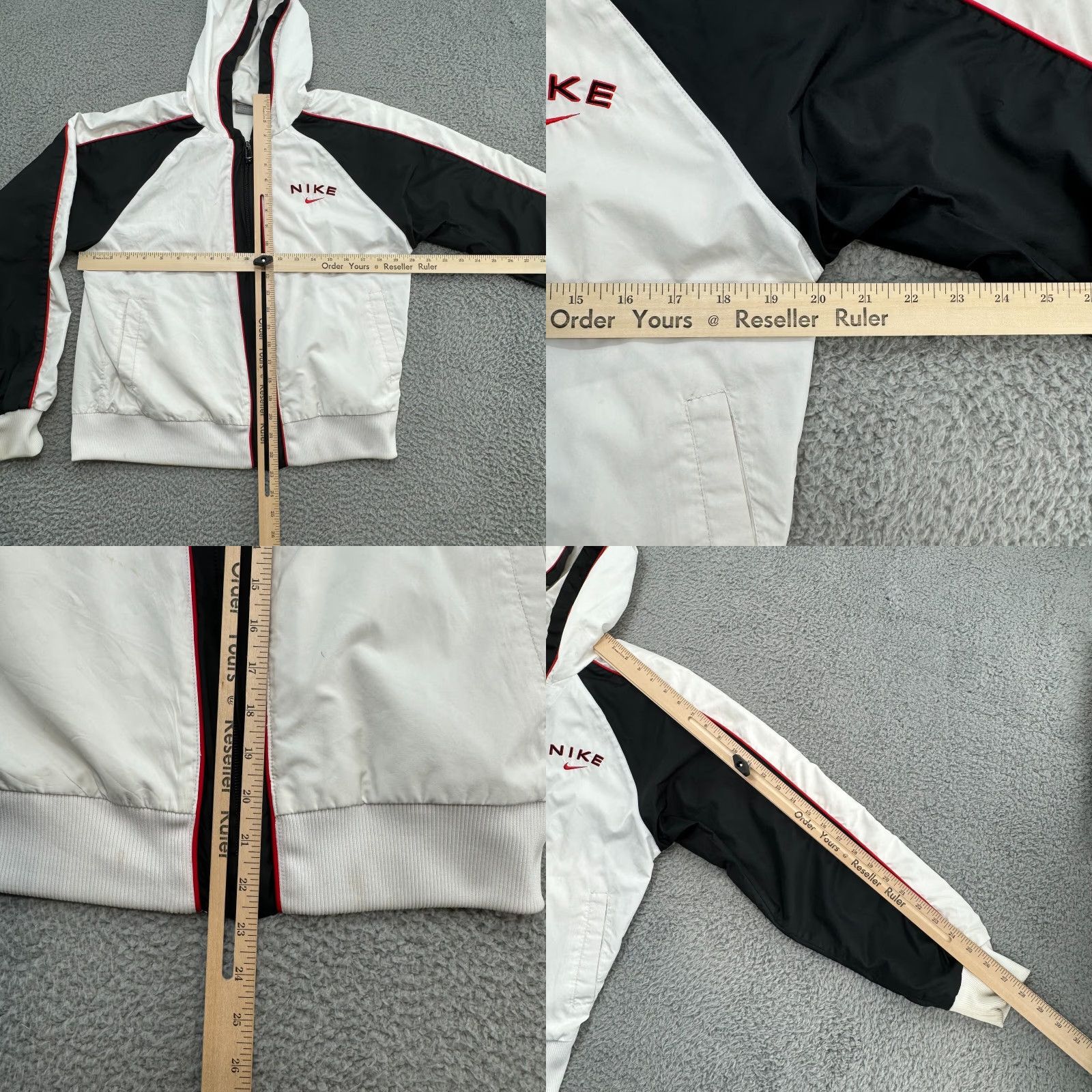 Nike VINTAGE Nike Windbreaker Jacket Full Zip Windbreaker Women’s M 8-10 Red 90s Classic Outdoor Womens Size M / US 6-8 / IT 42-44 - 8 Thumbnail