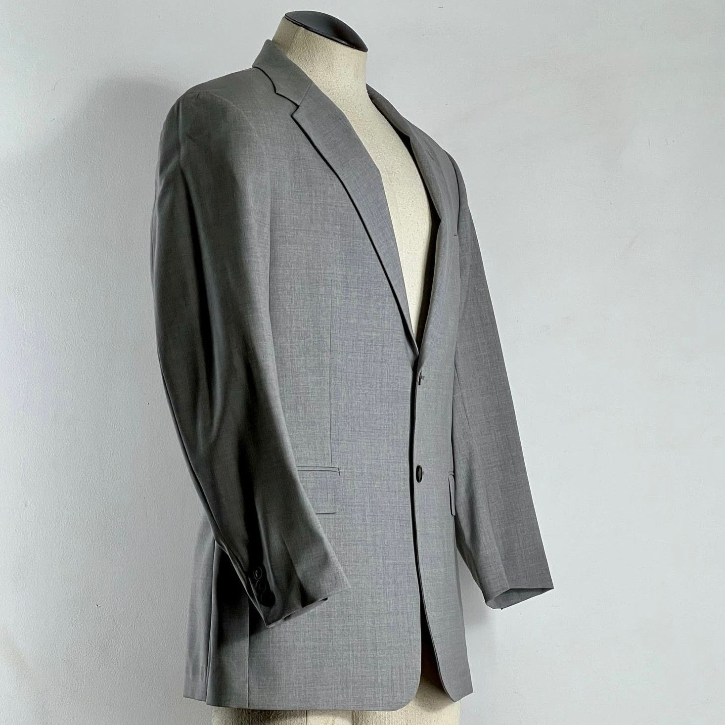 Theory Men's Wool Blazer Light Gray Coat Jacket Size 42R