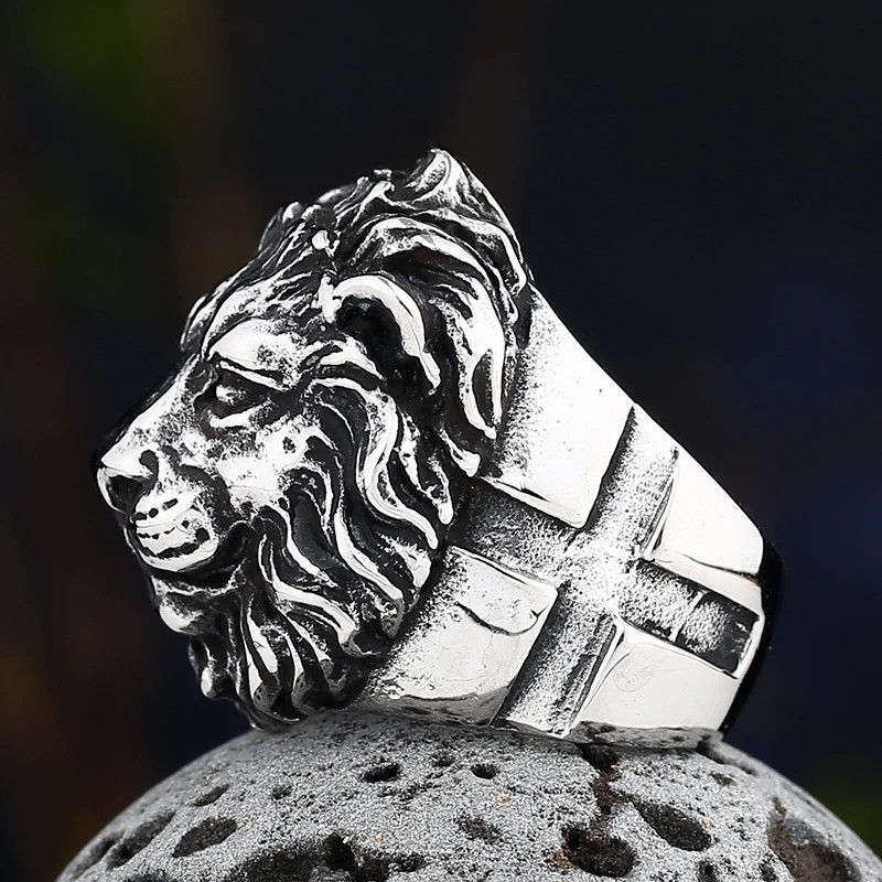 Japanese Brand × Jewelry × Vintage Lion Head Ring Size ONE SIZE - 4 Thumbnail