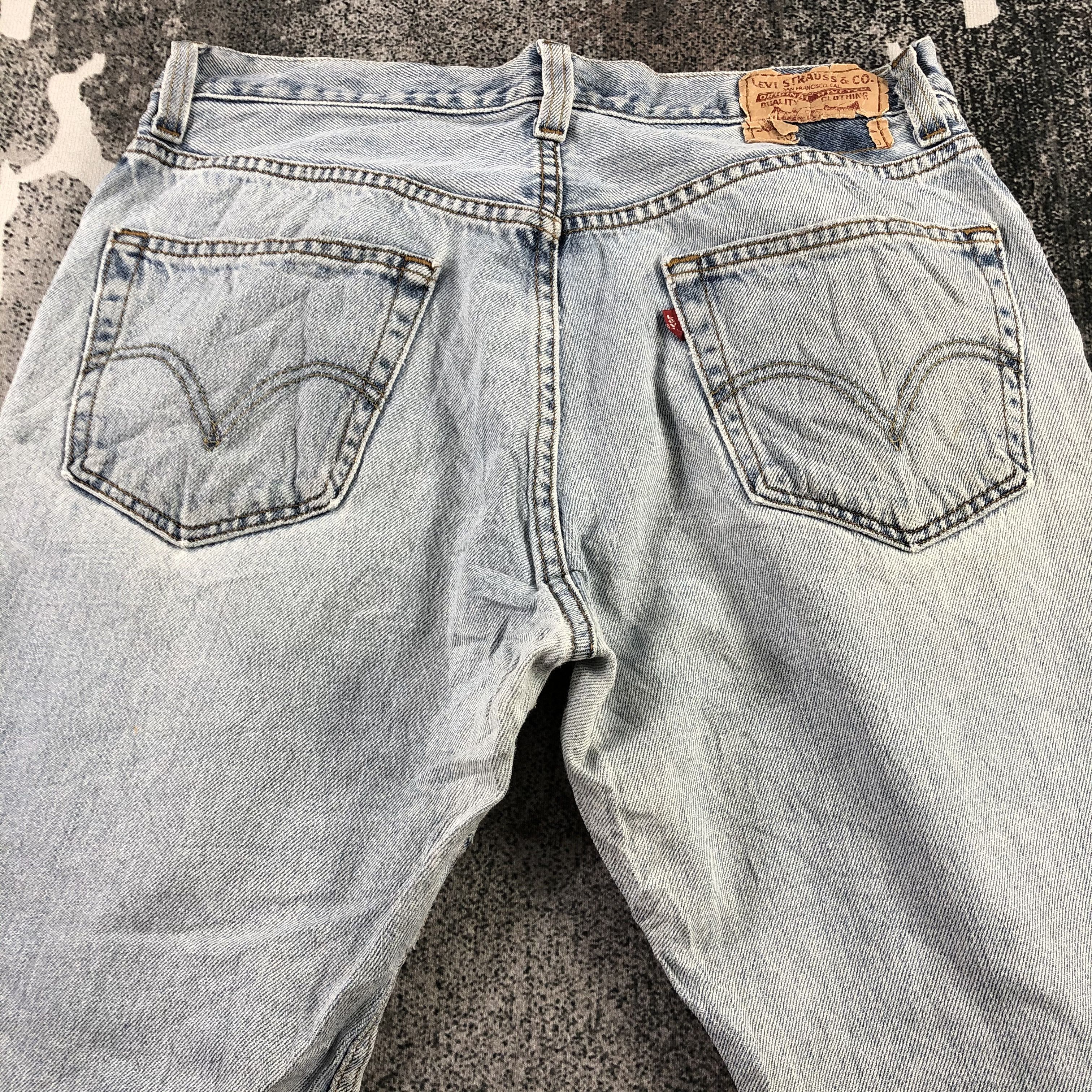 Levi's Vintage Levi's 505 Jeans Distress Regular Fit Denim KJ1435 Size US 34 / EU 50 - 4 Thumbnail