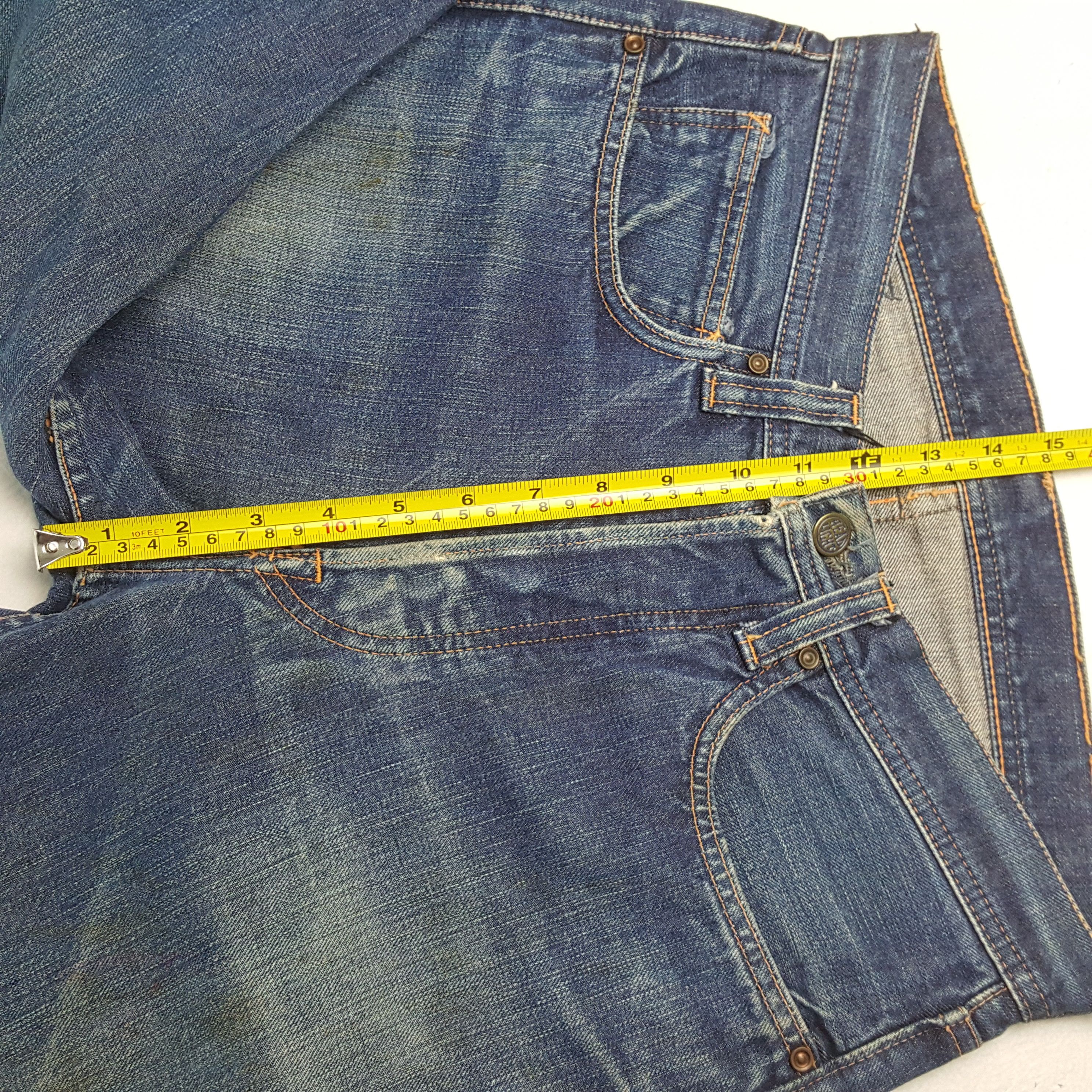 Vintage Head Light Japanese Streetwear Style Jeans RR13 Size US 30 / EU 46 - 7 Thumbnail