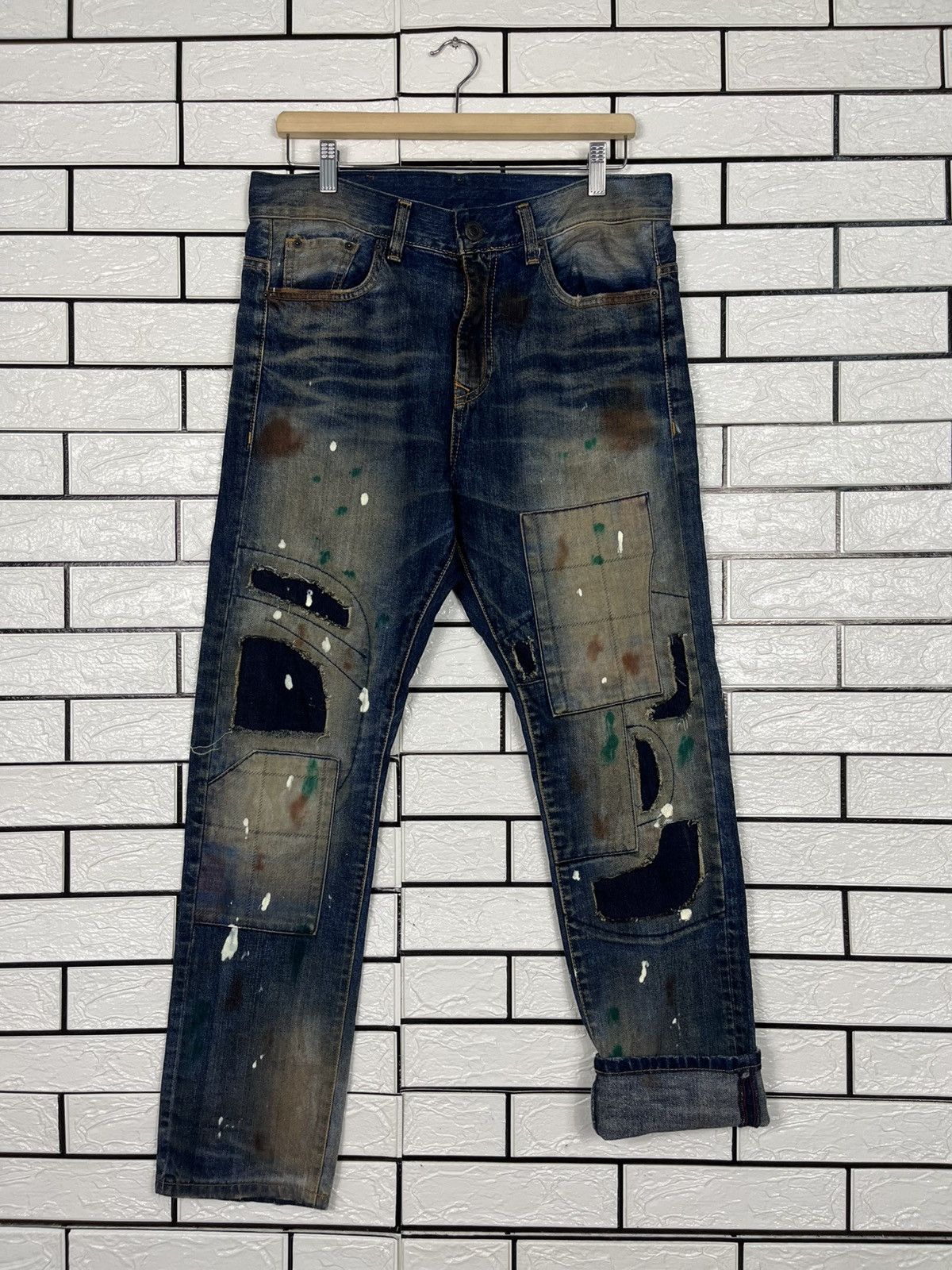 Black Label Vintage Black Label Patchwork Avant Garde Denim Size US 32 / EU 48 - 12 Thumbnail