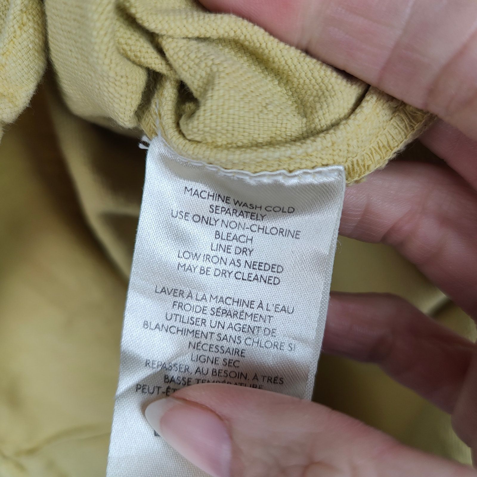 Anthropologie Anthropologie Pilcro Button Up Shirt Womens Small Yellow Size S / US 4 / IT 40 - 5 Thumbnail