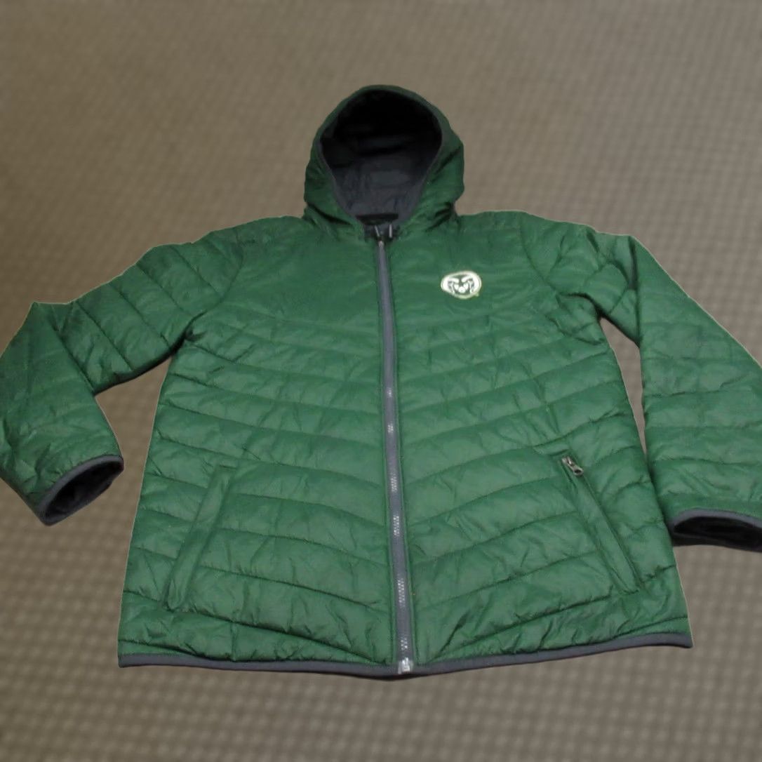 Under Armour Under Armour Jacket Mens Medium Green Team Issue Hooded Insulated Puffer CU Rams Size US M / EU 48-50 / 2 - 1 Thumbnail