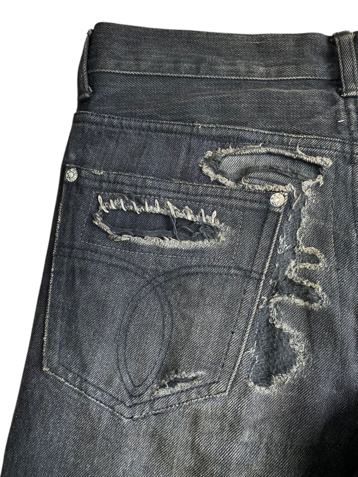 Japanese Brand Ego Tripping Japan Kurt Slim Fit Distressed Denim Size US 31 - 13 Thumbnail