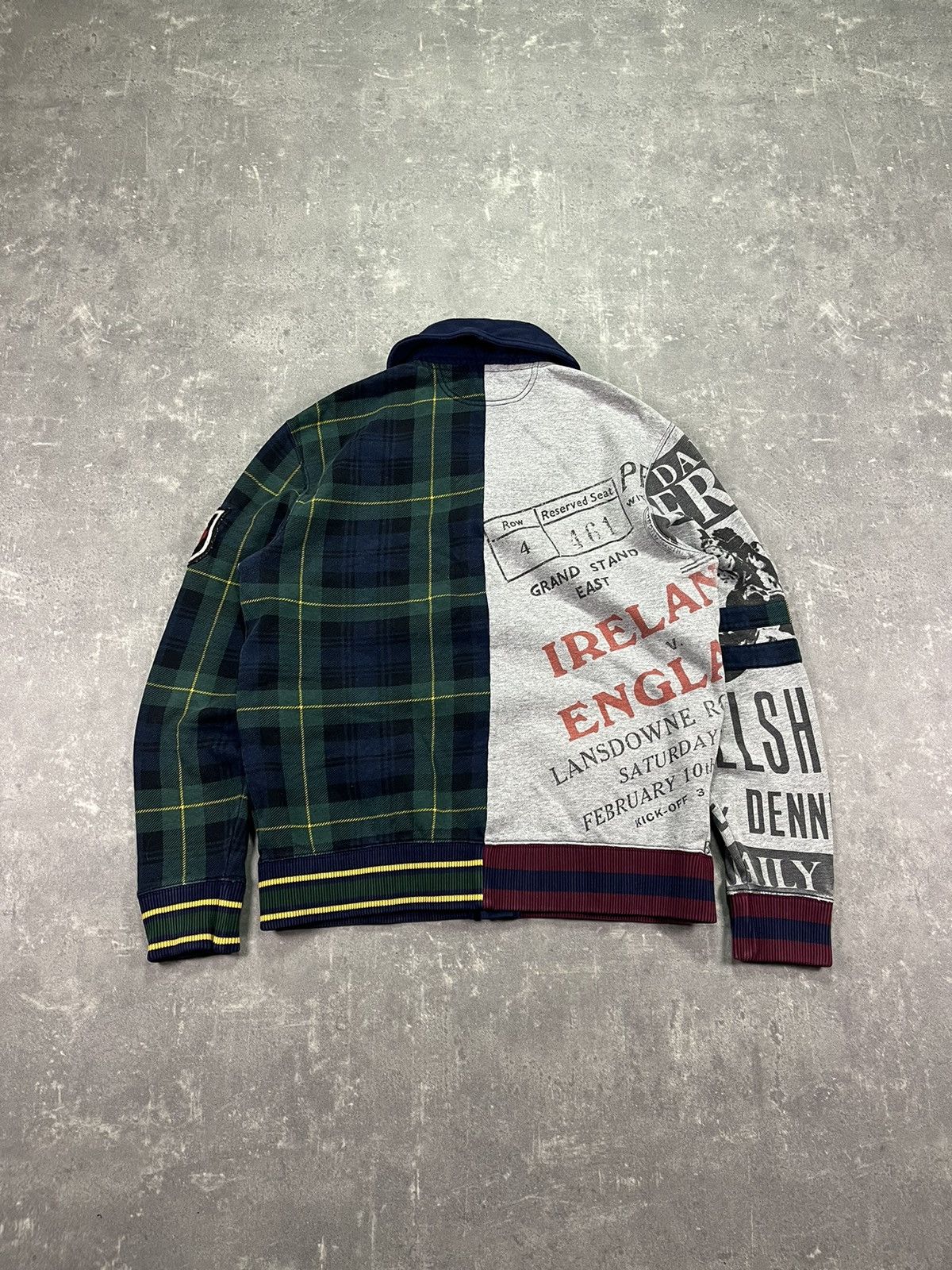 Polo Ralph Lauren PRLC Ralph Lauren Washed Rugby Cardigan Knit Skull Sweater M Size US M / EU 48-50 / 2 - 2 Thumbnail