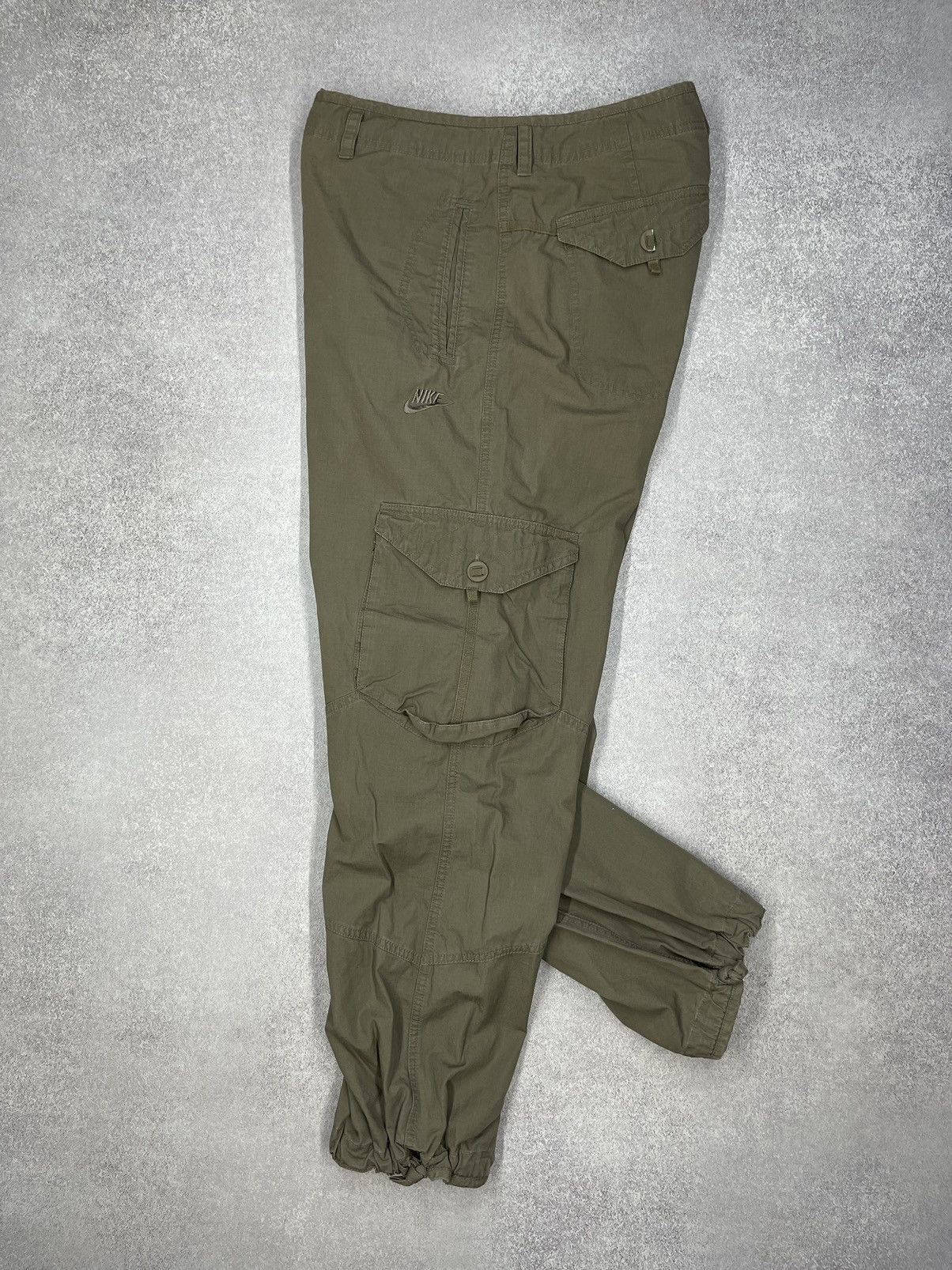 Vintage Nike Cargo Pants Grey Y2K Drill ACG Nylon TN