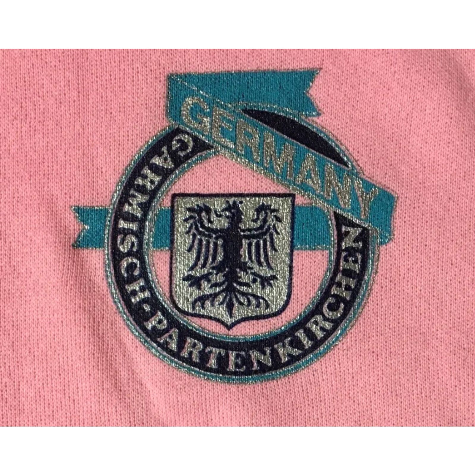 Vintage VINTAGE Garmisch Partenkirchen Germany Crest Sweatshirt Hoodie L Pink Men 90s School Track Grunge USA Military Football Basketball Surf Punk Retro USA Size US L / EU 52-54 / 3 - 2 Thumbnail