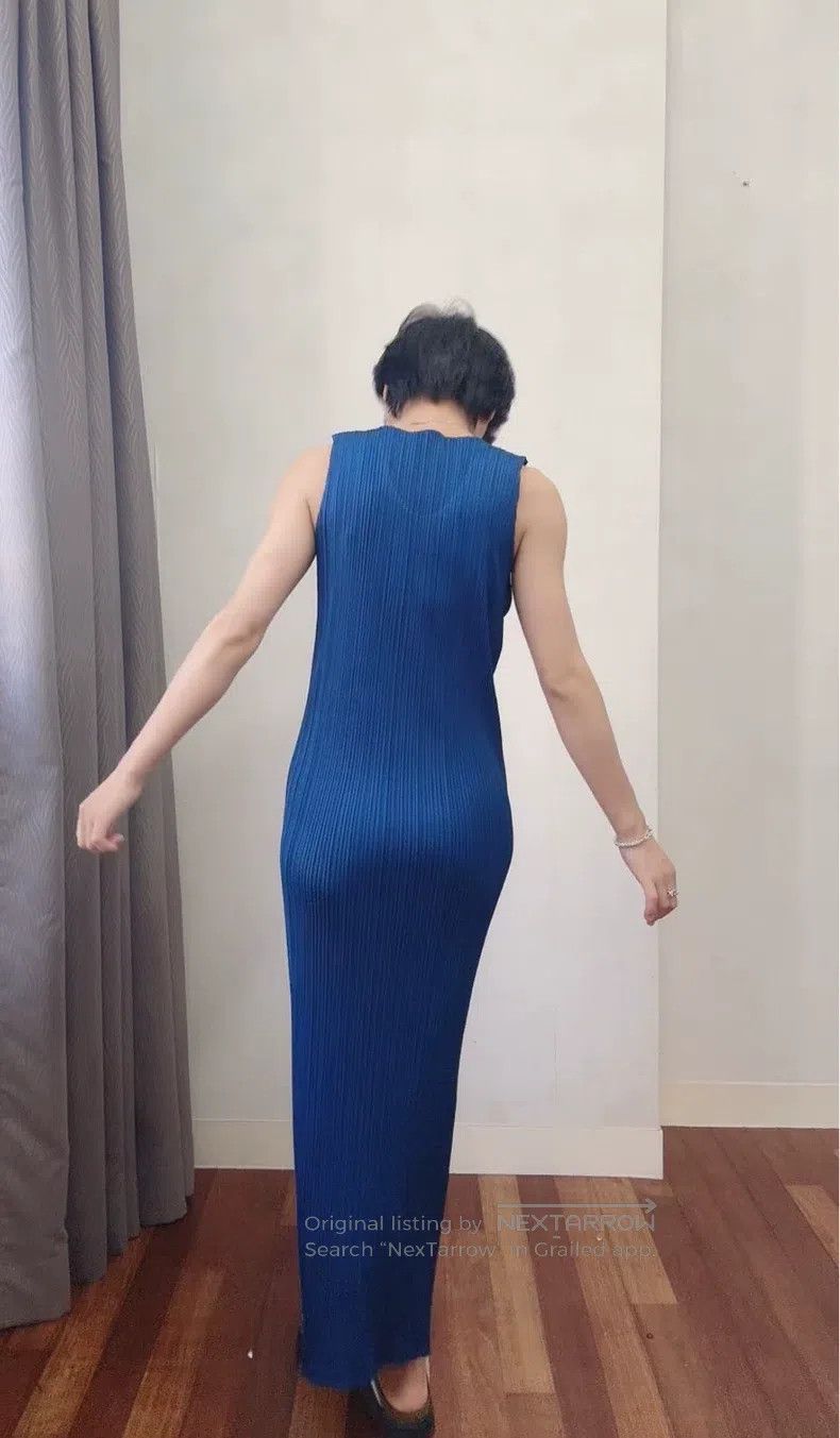 Issey Miyake Issey Miyake Blue Dress Size L / US 10 / IT 46 - 4 Thumbnail