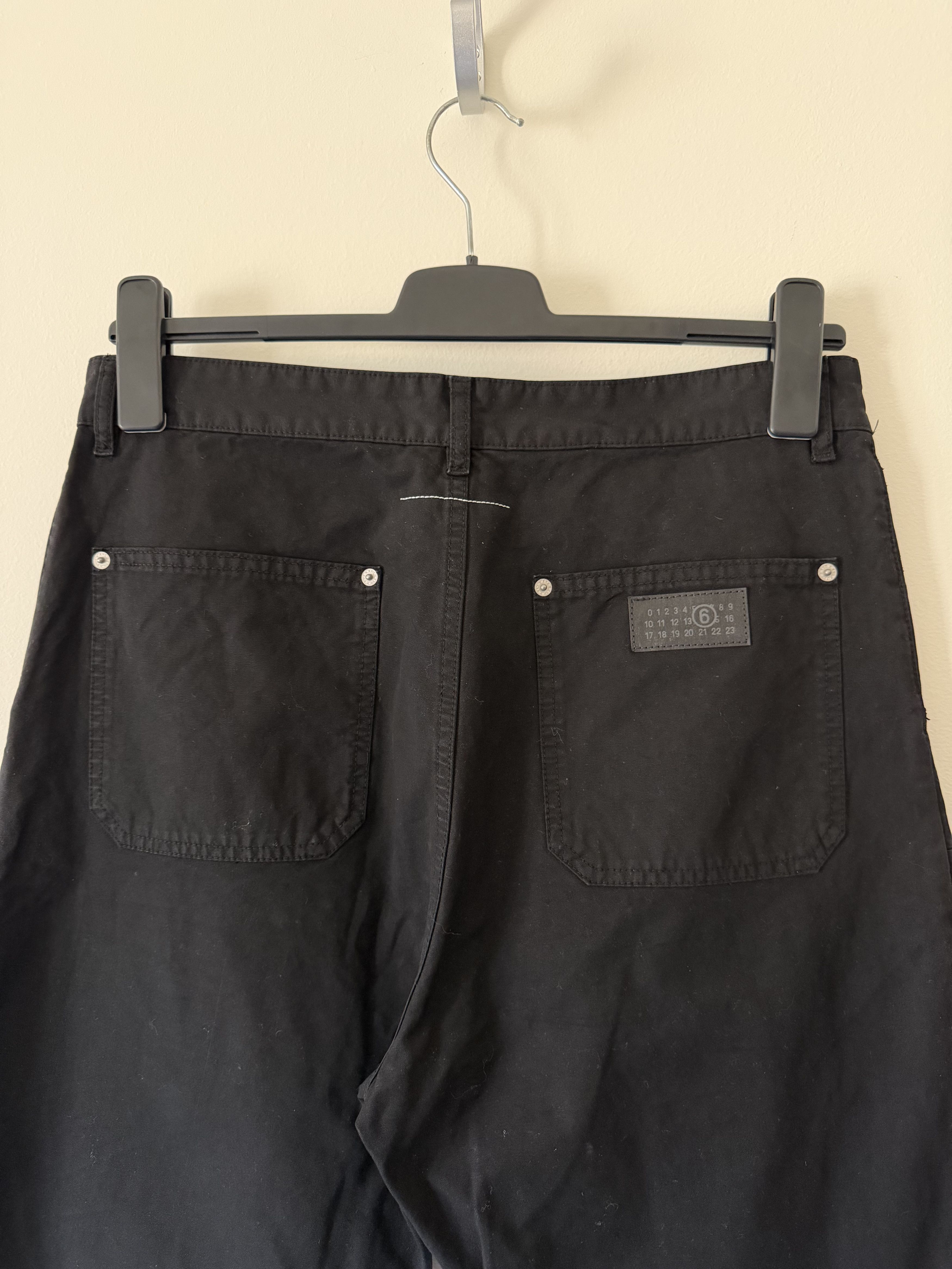 MM6 MM6 Maison Margiela Double Knee Carpenter Pants in Black Size US 32 / EU 48 - 5 Thumbnail