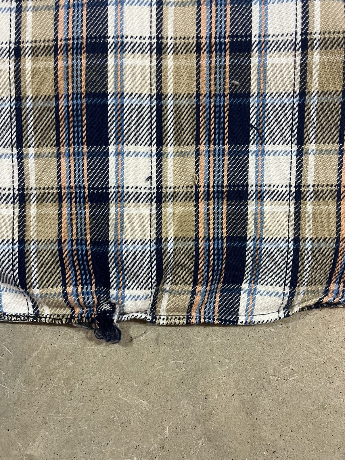 Vintage Vintage 70s Heavy Cotton Woven Flannel Shirt Blue Brown Size US XXL / EU 58 / 5 - 5 Thumbnail