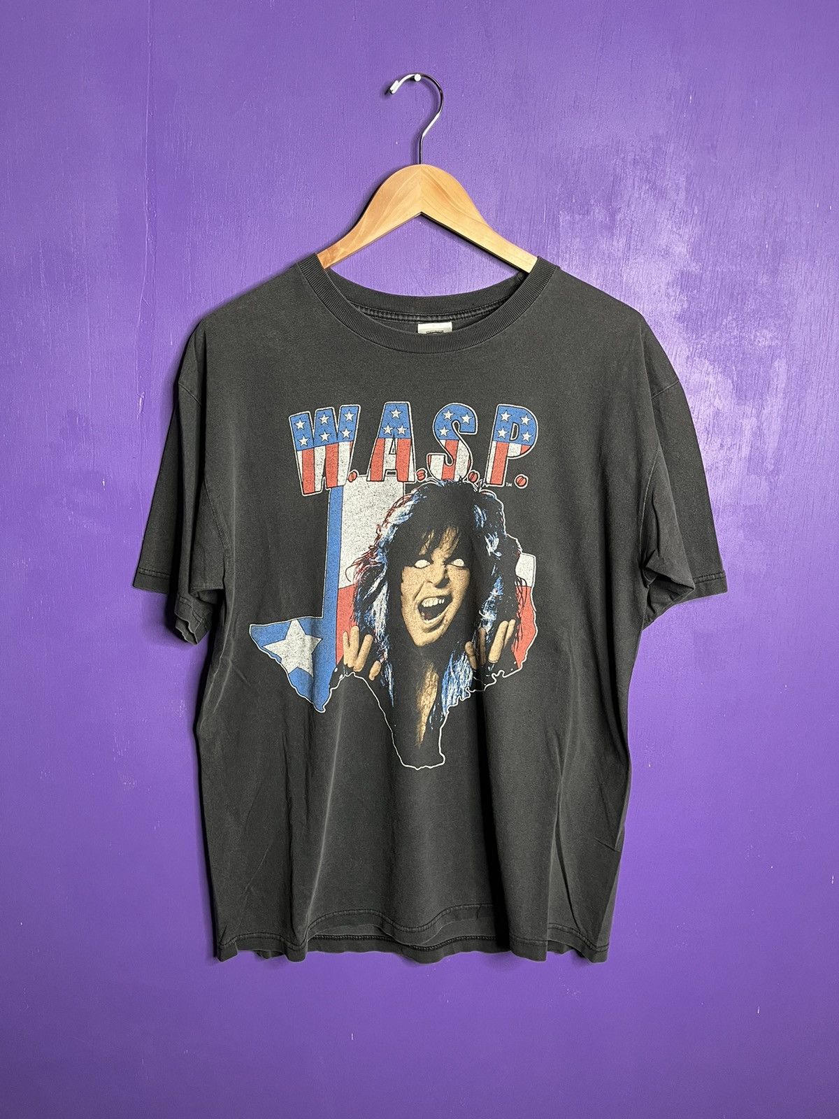Vintage 90s WASP world domination tour t-shirt