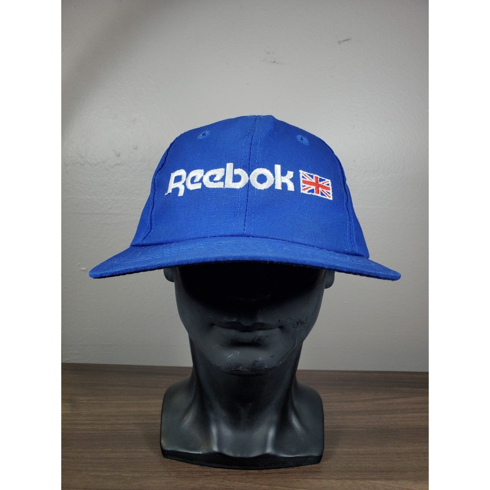 Reebok × Vintage Vintage REEBOK Hat Blue Slide Adjustable Baseball Cap 90s Size ONE SIZE - 2 Thumbnail