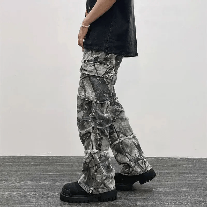 Japanese Brand × Vintage Camouflage Y2K Fashion Baggy Jeans Cargo Pants Size US 28 / EU 44 - 3 Thumbnail