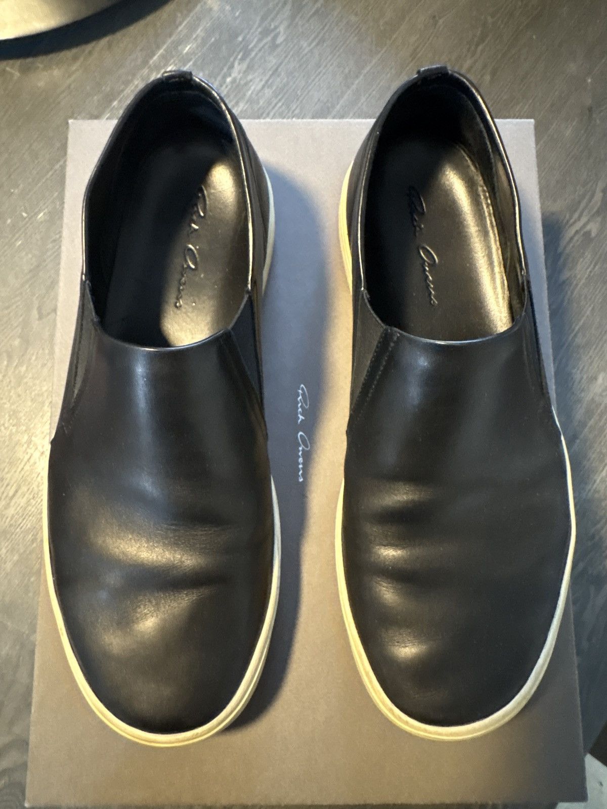 Rick Owens Rick Owens leather Slip on boat Shoes Size US 9 / EU 42 - 1 Thumbnail