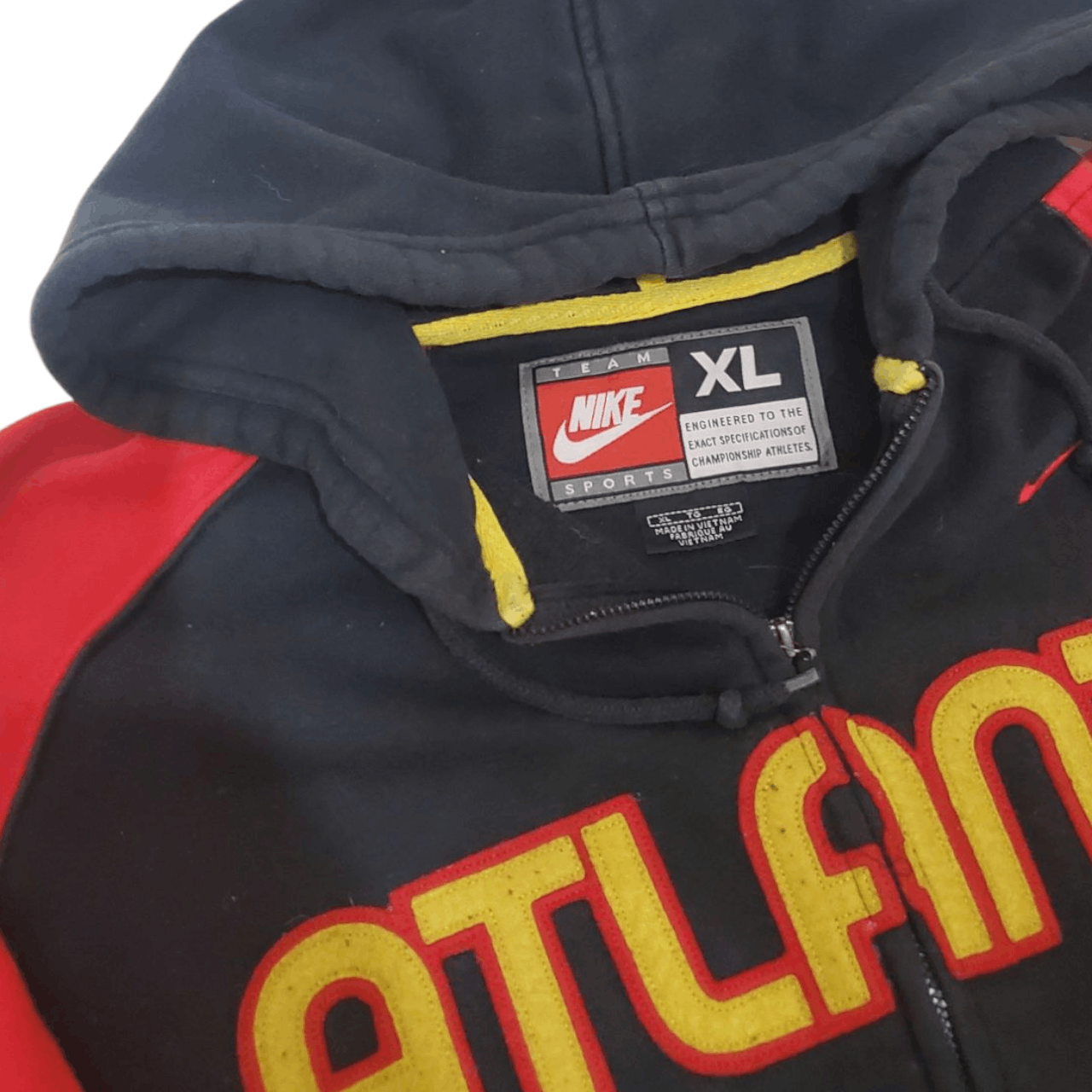 Vintage Y2K Atlanta Hawks Zip Up Jacket Size US XL / EU 56 / 4 - 3 Thumbnail