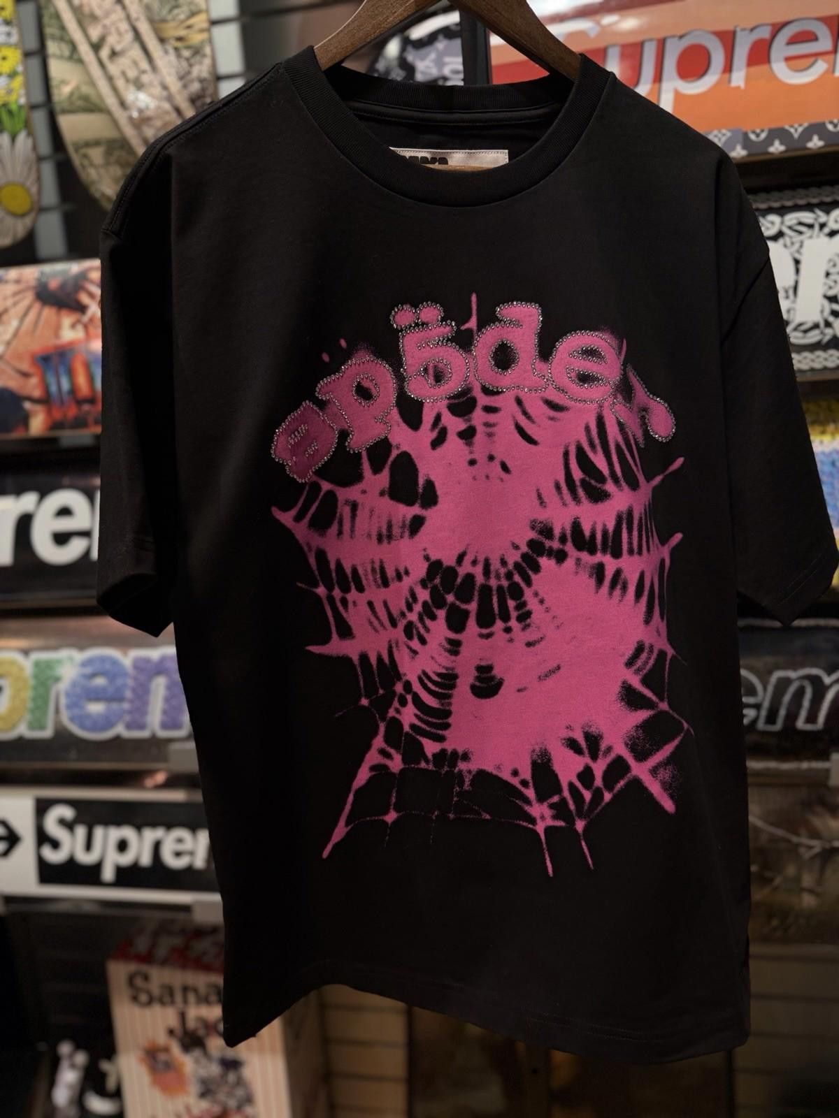 Sp5der Sp5der OG Web V2 Tee Stones Brand New Black Pink Size (L) Size US L / EU 52-54 / 3 - 5 Thumbnail