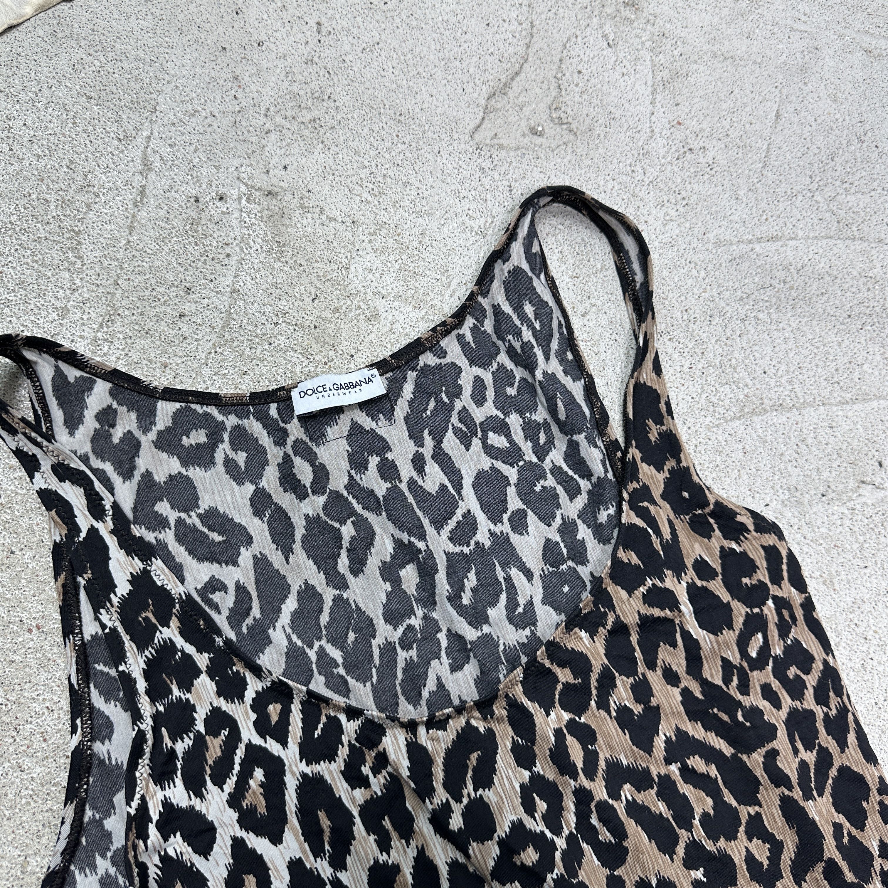 Dolce & Gabbana Vintage Old Money Preppy Dolce & Gabbana Cheetah Tanktop Y2K Size S / US 4 / IT 40 - 3 Thumbnail