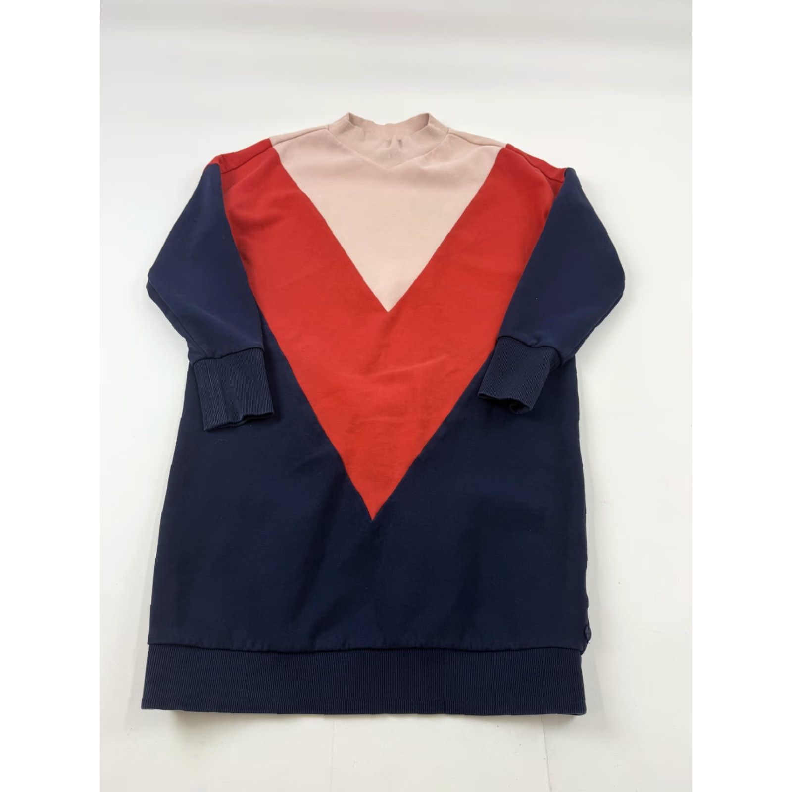 Scotch & Soda Scotch & Soda Dress Womens Small Colorblock Mock Neck Long Sleeve Sweatshirt Shift Casual Knits Multicolor Womens Small Pullover Size S / US 4 / IT 40 - 2 Thumbnail
