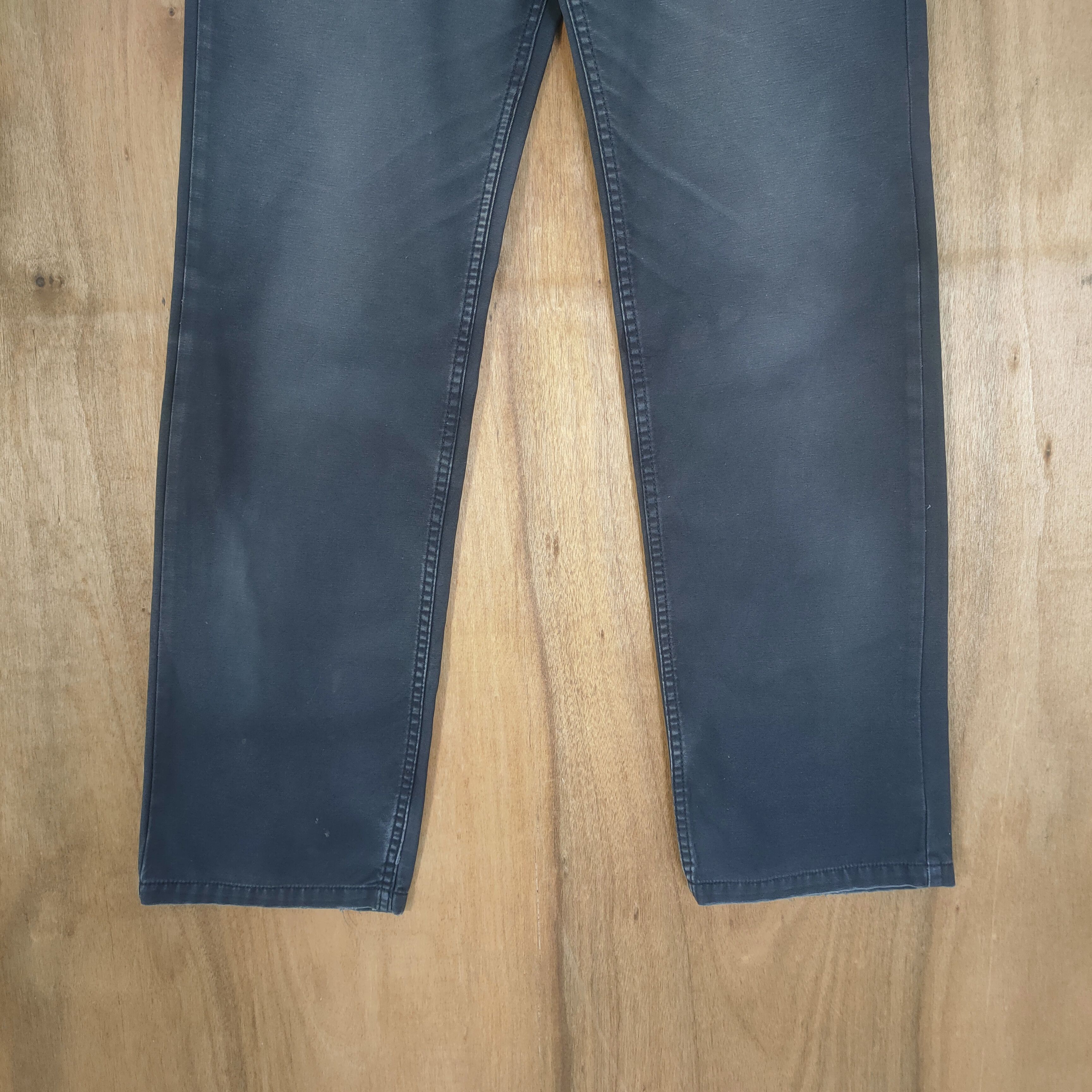 Japanese Brand VINTAGE NYLAUS BLACK DOUBLE WAIST PANTS Size US 32 / EU 48 - 4 Thumbnail