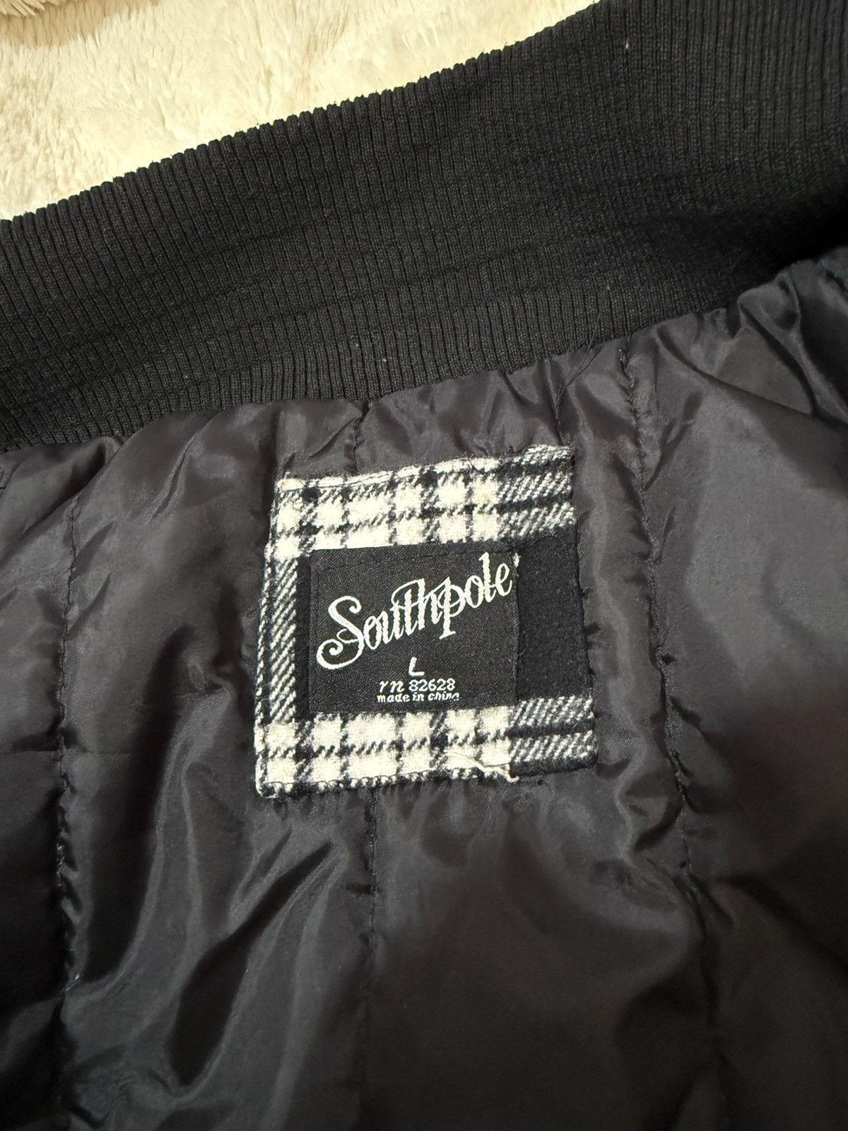 Southpole Vintage Y2K South Pole Fur Hooded Plaid Jacket Jewels Phat Size L / US 10 / IT 46 - 5 Thumbnail