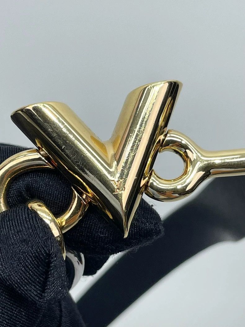 Louis Vuitton Louis Vuitton Leather belt with metal buckles belt Size ONE SIZE - 5 Thumbnail
