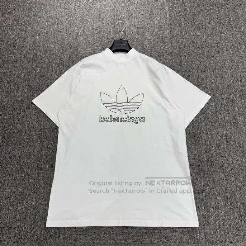 Balenciaga Balenciaga Embroidered Letter Short Sleeve Size US S / EU 44-46 / 1 - 1 Thumbnail