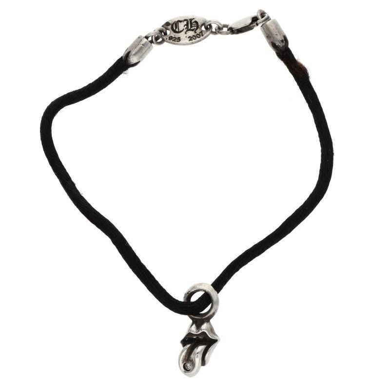 Chrome Hearts Chrome Hearts Diamond KZ lip tongue Silk Bracelet Size ONE SIZE - 2 Thumbnail
