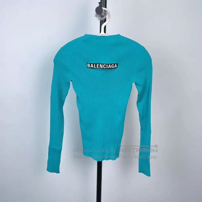 Balenciaga Balenciaga Tight Knit Sweater Size XXS / US 00 / IT 34 - 2 Thumbnail