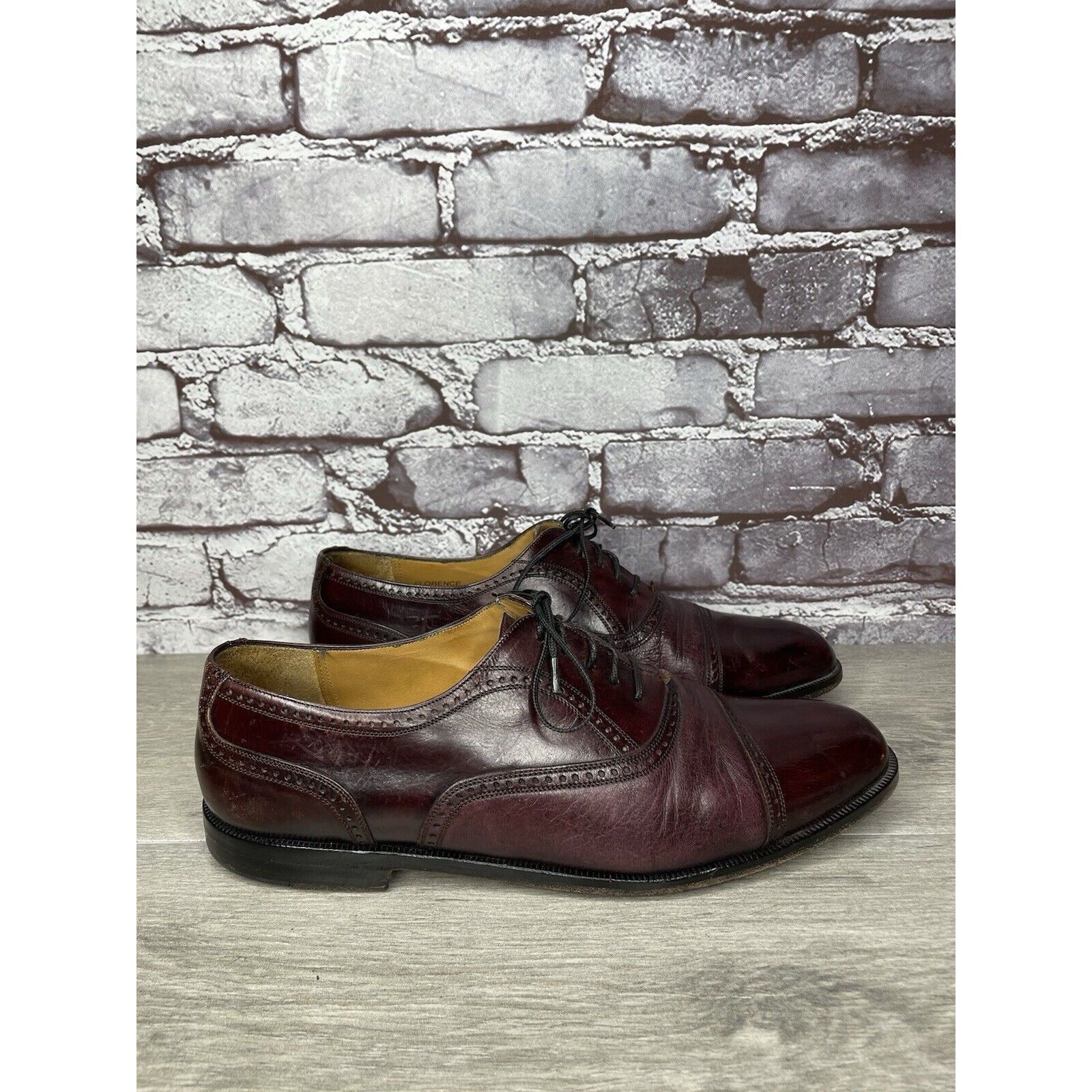 Mezlan Mezlan FLORENCE Purple Cordovan Cap Toe Oxford Dress Shoes M Size US 9.5 / EU 42-43 - 9 Thumbnail