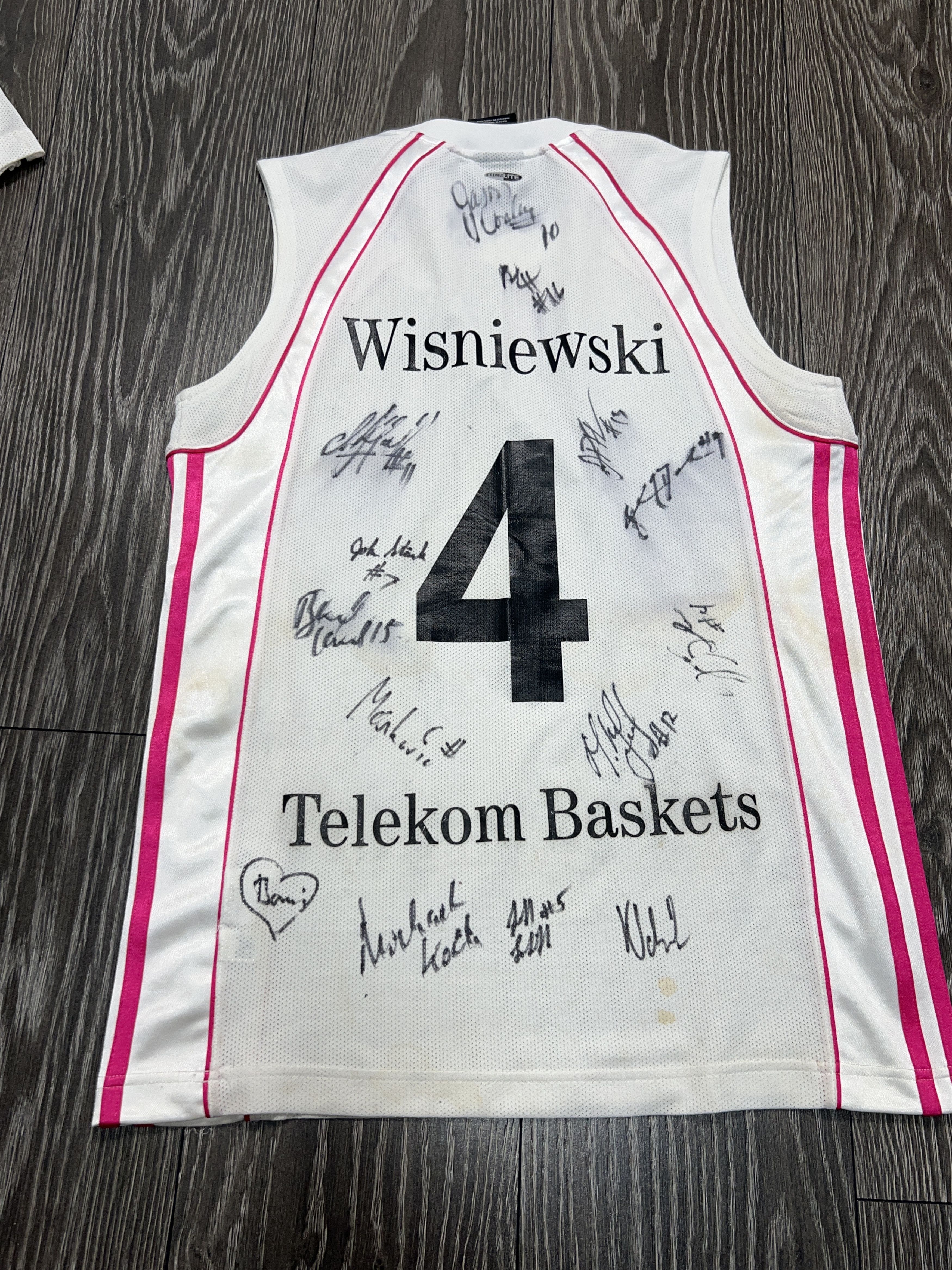 NBA Lot x3 Adidas Telekom Baskets Bonn Basketball Jersey Size US XL / EU 56 / 4 - 20 Thumbnail