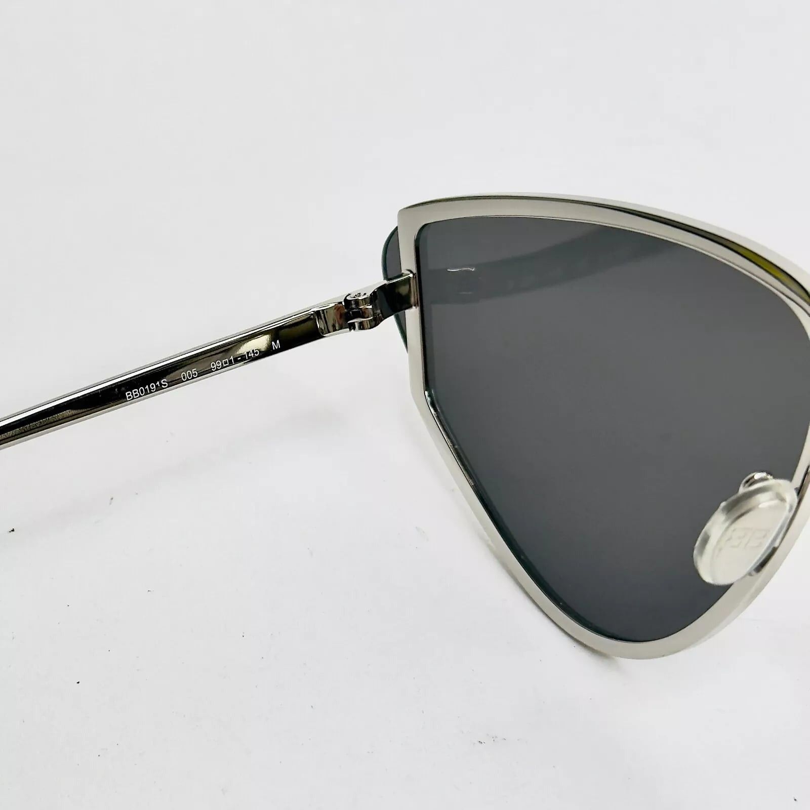 Balenciaga BALENCIAGA SHIELD 2.0 0191 Metal Silver Pale BB0191S 005 Size ONE SIZE - 4 Thumbnail