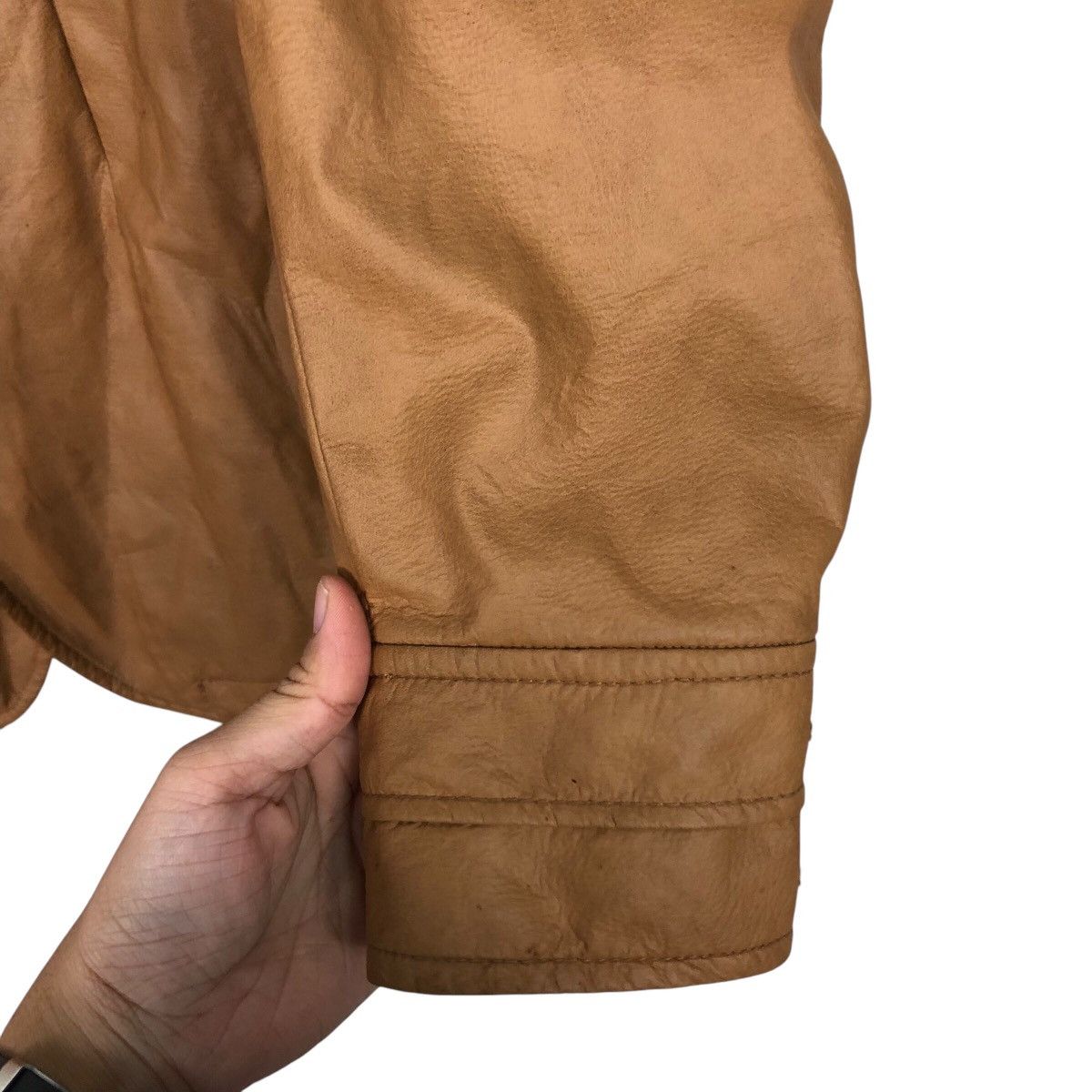 Alexander Julian × Japanese Brand 📌Vintage Biker Leather Jacket Alexander Julian Blanket Size US L / EU 52-54 / 3 - 16 Thumbnail