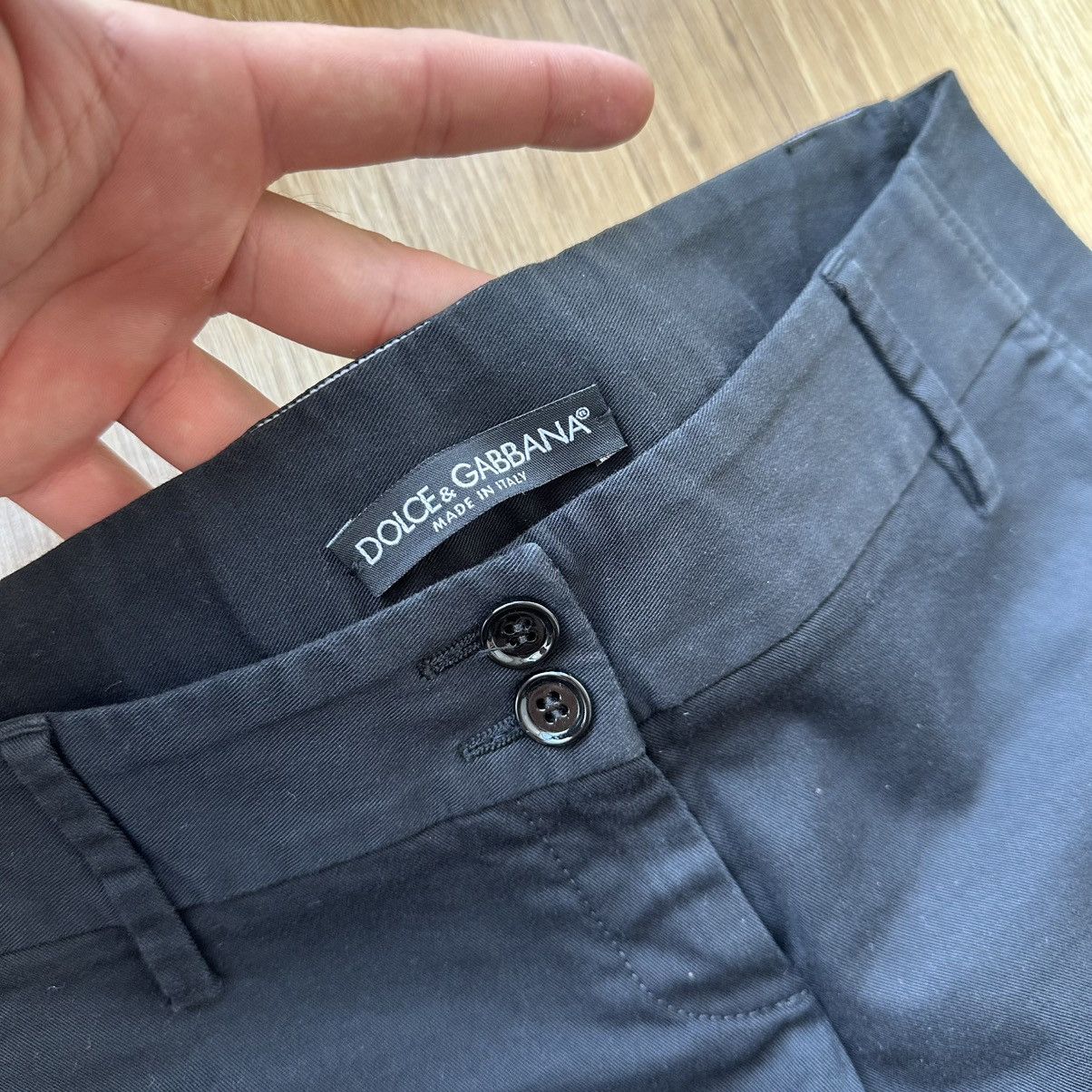 Dolce & Gabbana 2000s Vintage Dolce&Gabbana Low Waist Classic Trousers Pants Size 26" / US 2 / IT 38 - 6 Thumbnail