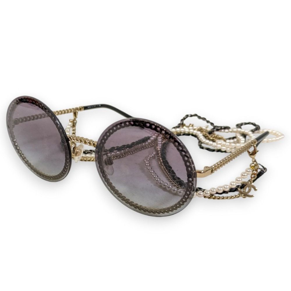 Chanel Chanel Round Sunglasses Plastic Sunglasses 4245 DUTY  display picture 3