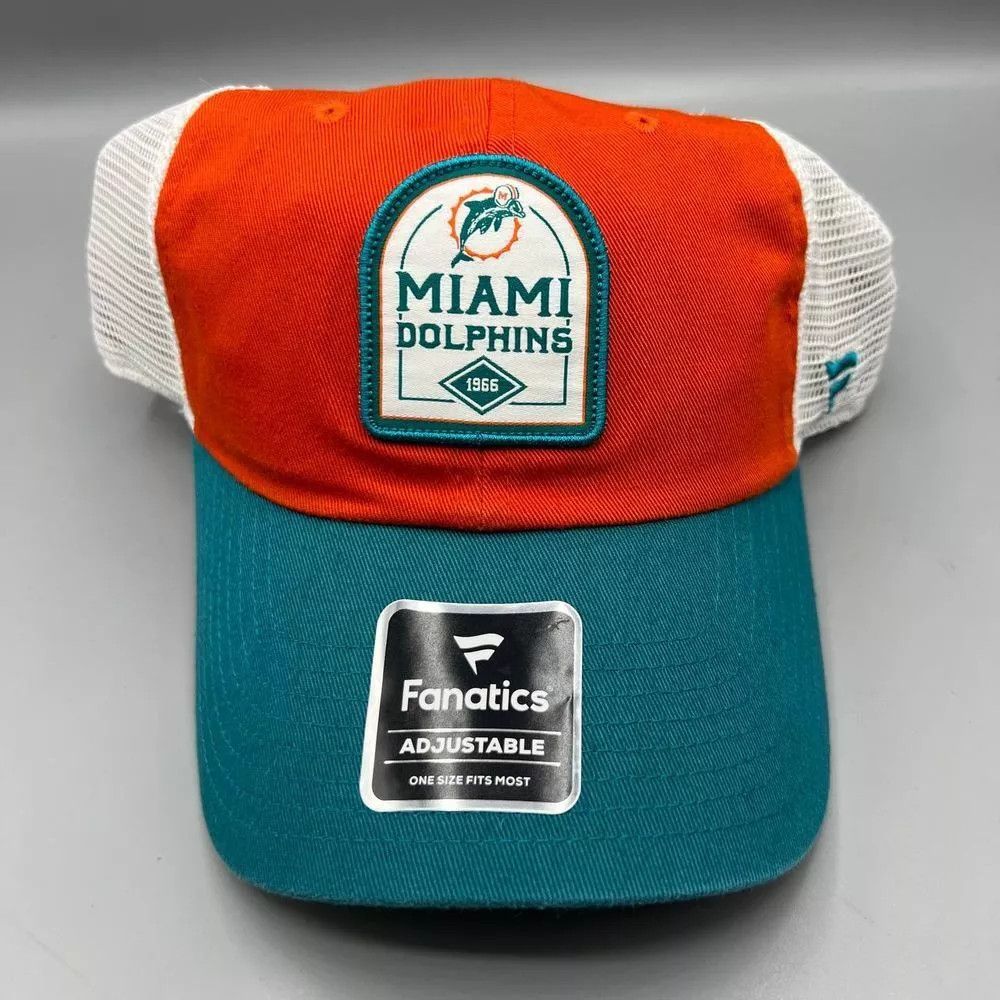 Other Miami Dolphins Trucker Hat Men Fanatics NFL Snap Back Cap Size ONE SIZE - 1 Thumbnail