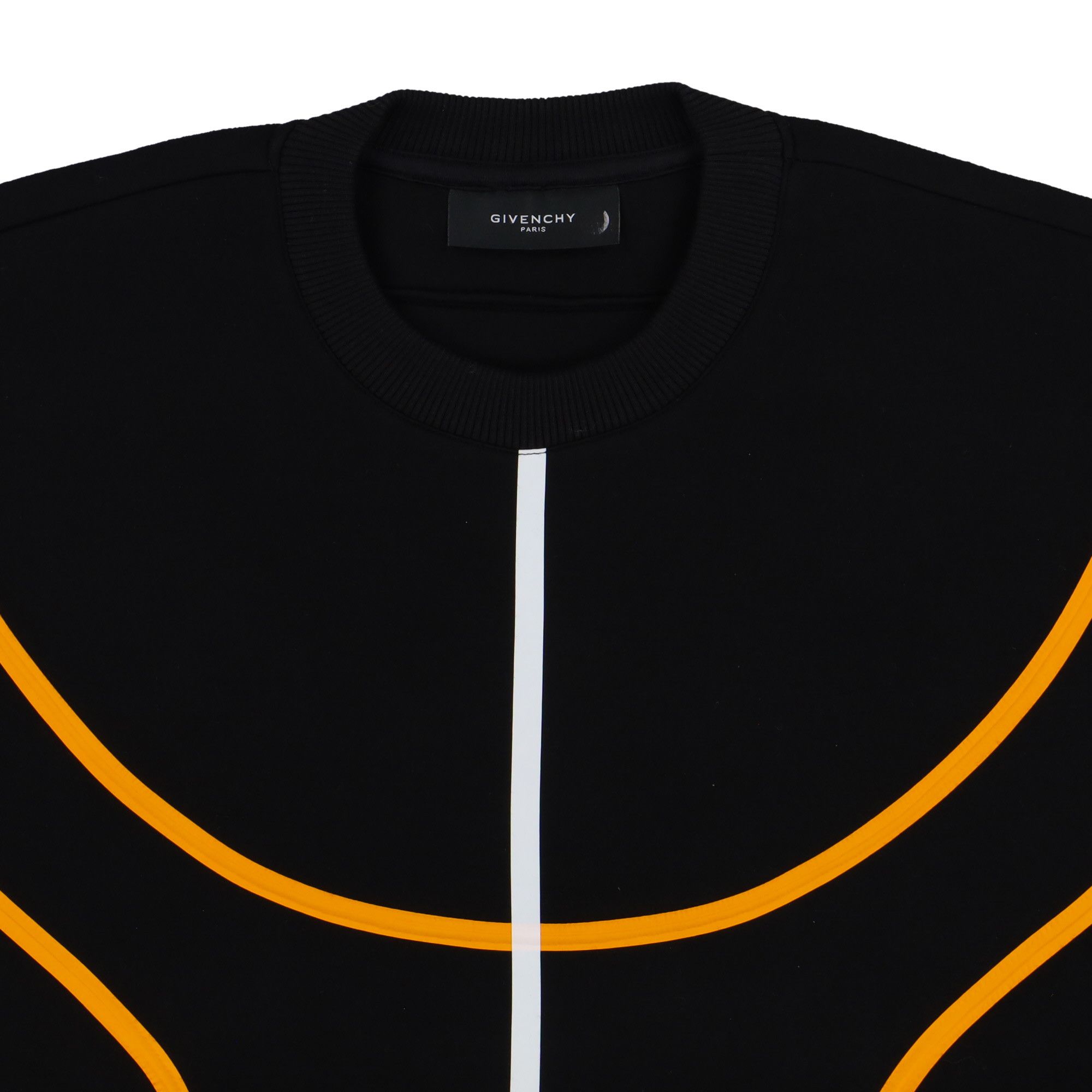 Givenchy Black Neoprene Basketball Pitch Oversized Sweatshirt Size US S / EU 44-46 / 1 - 6 Thumbnail
