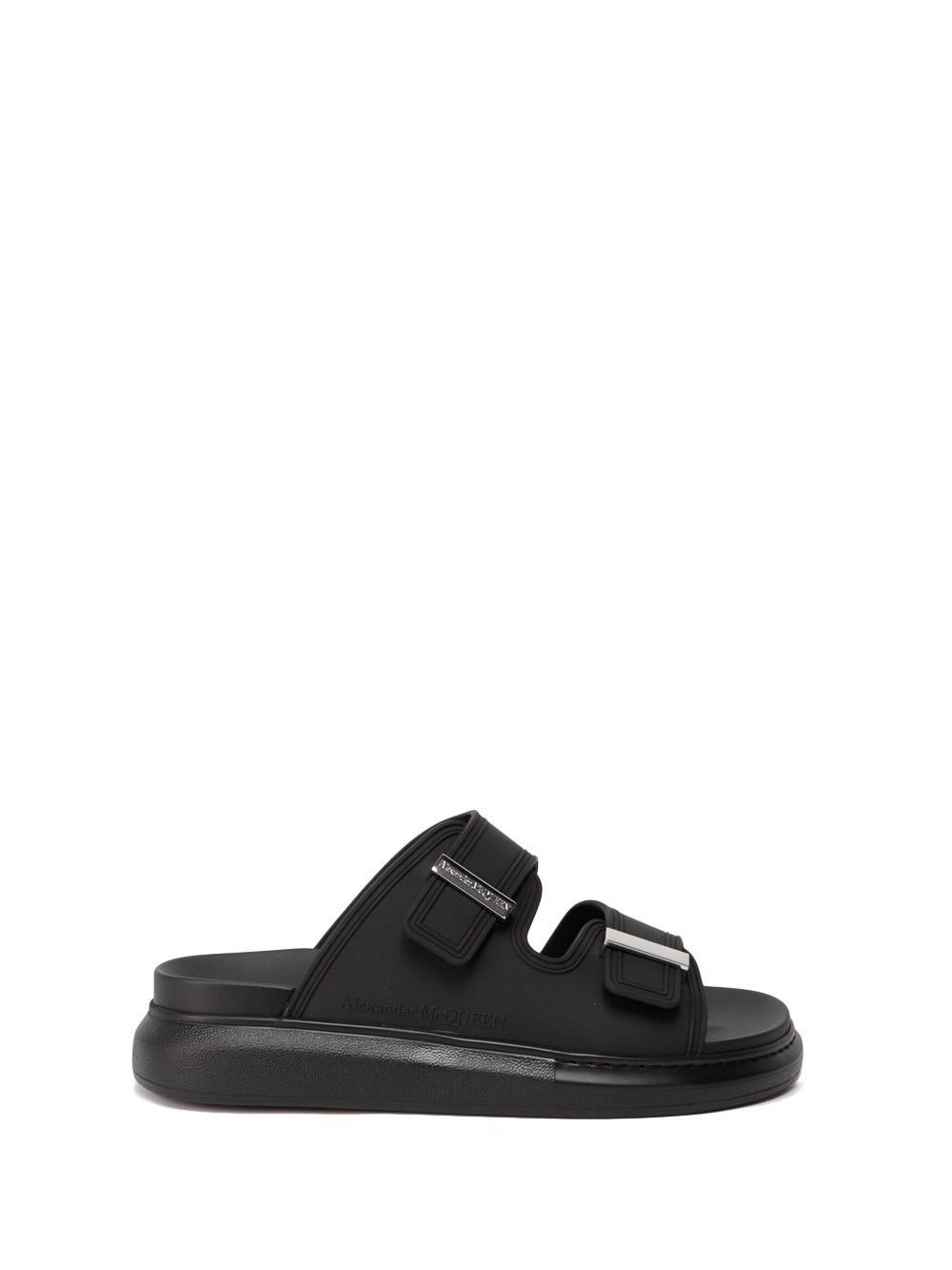 image of Alexander Mcqueen `hybrid` Slide Sandals Size Eu 40 For Men in Black